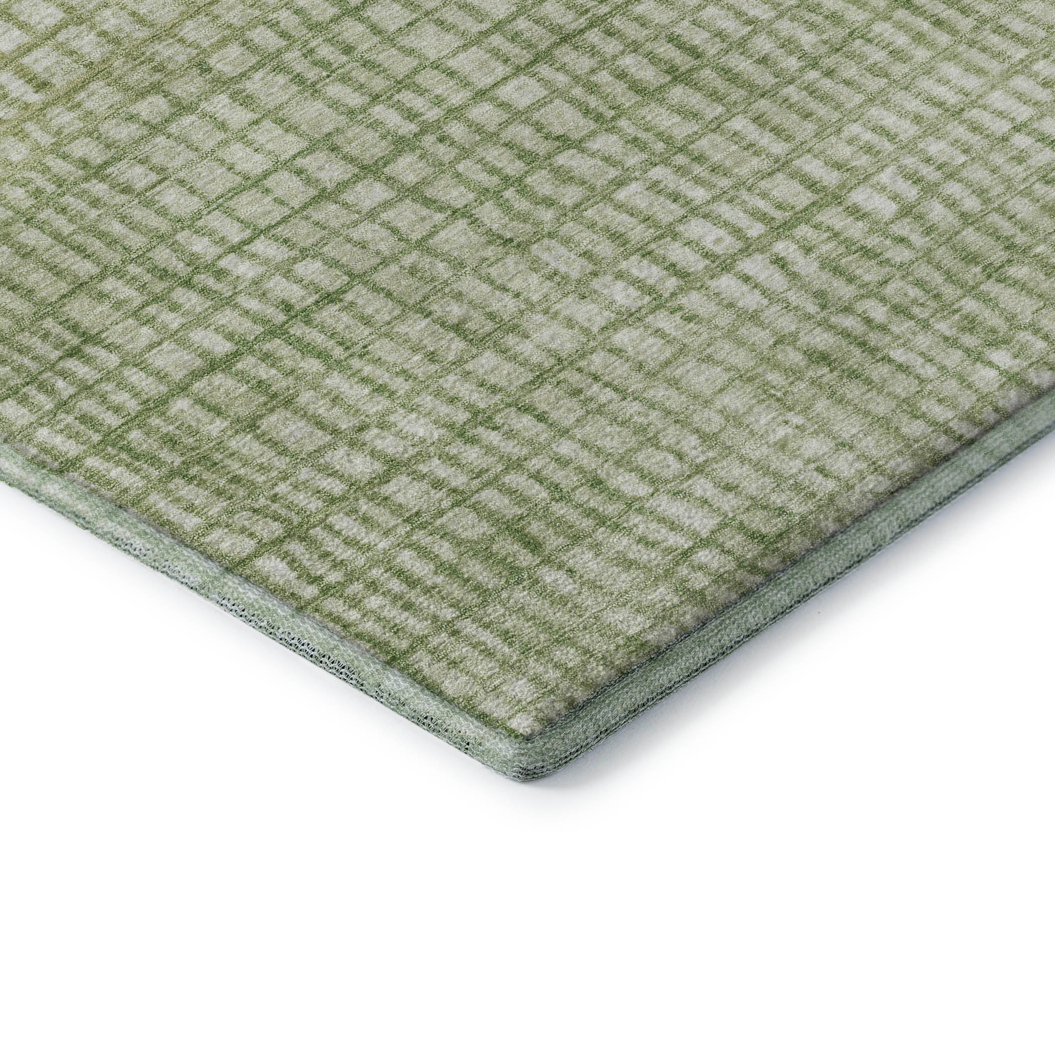 Seville Machine Washable Transitional Sage Green Rug 1'8" x 2'6" #shape_Rectangle