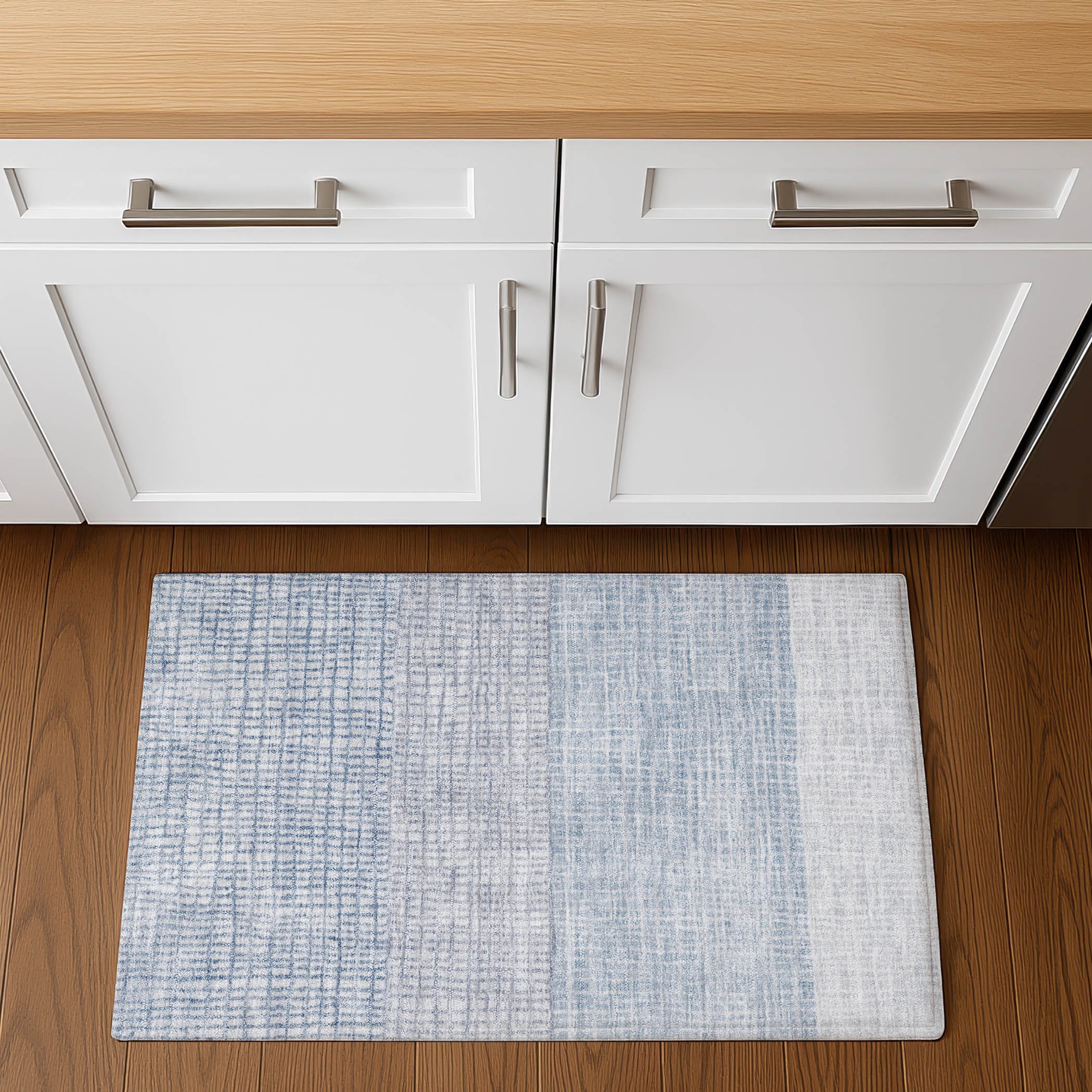 Seville Machine Washable Transitional Sky Blue Rug 1'8" x 2'6" #shape_Rectangle