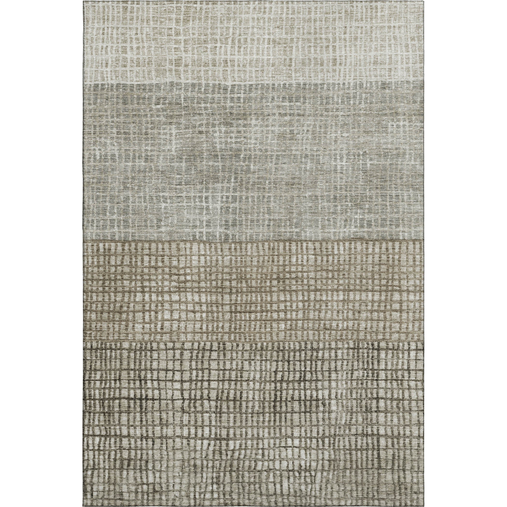 Seville Machine Washable Transitional Taupe Brown Rug 2'6" x 3'10" #shape_Rectangle
