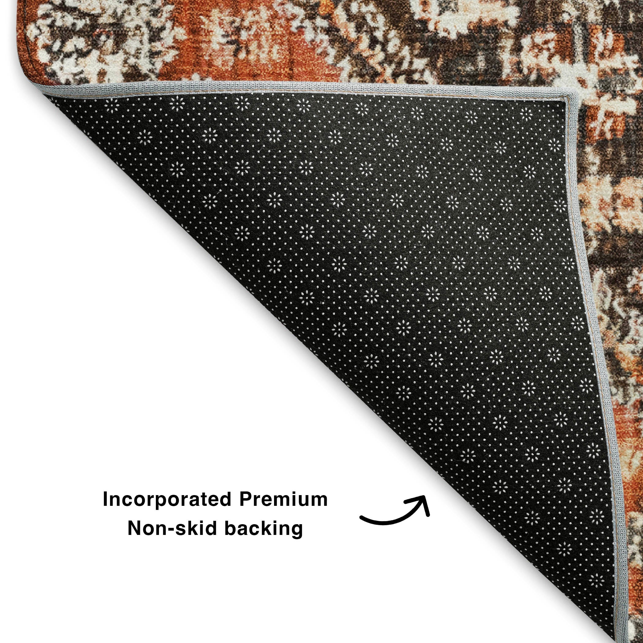 Chiang Mai Machine Washable Transitional Fudge Brown Rug 1'8" x 2'6" #shape_Rectangle
