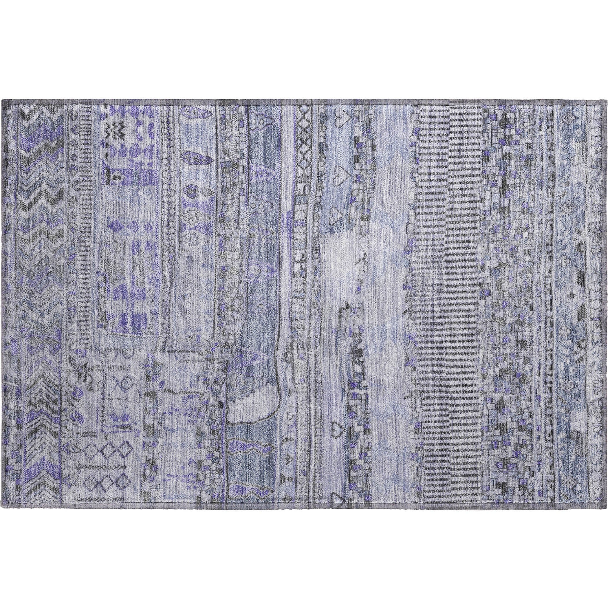 Jaipur Machine Washable Transitional Blue Rug 1'8" x 2'6" #shape_Rectangle