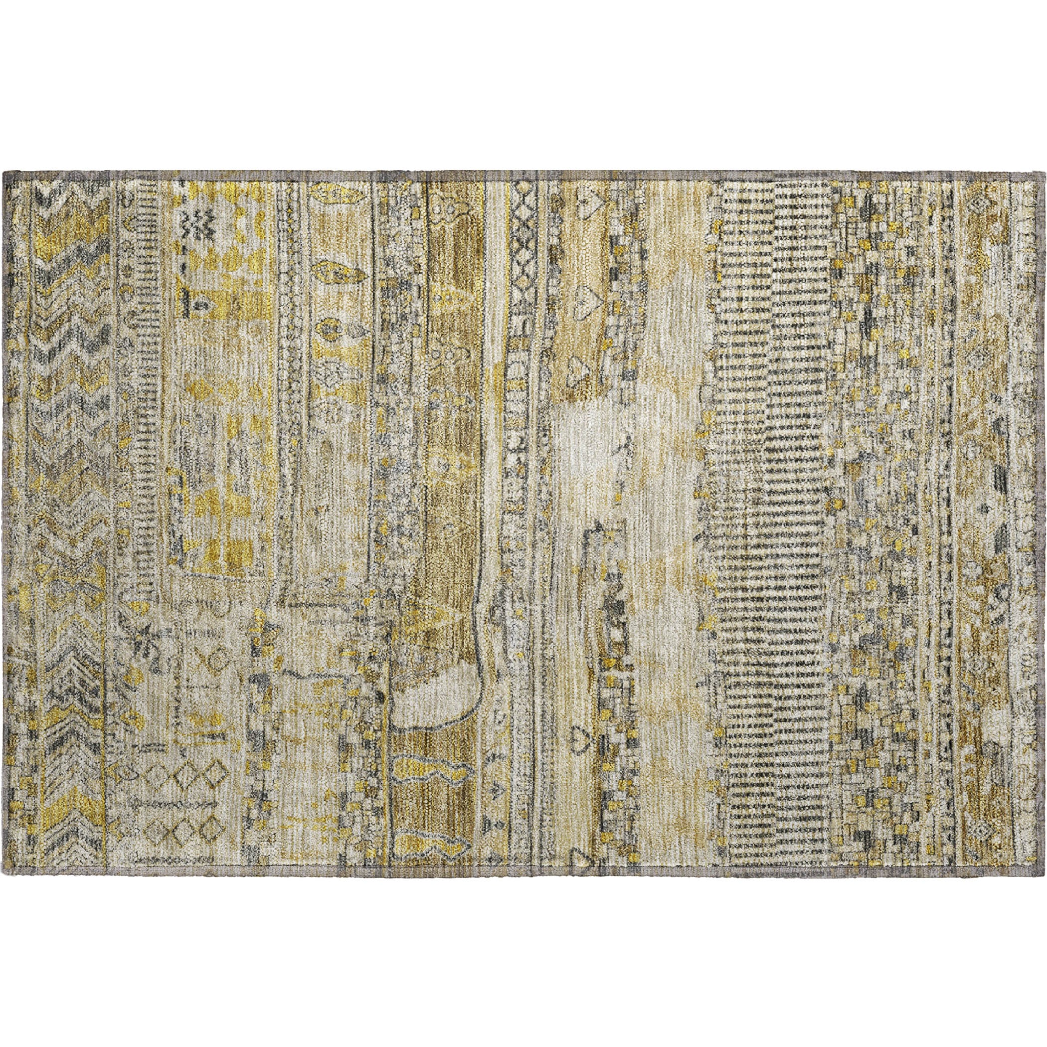Jaipur Machine Washable Transitional Brown Rug 1'8" x 2'6" #shape_Rectangle