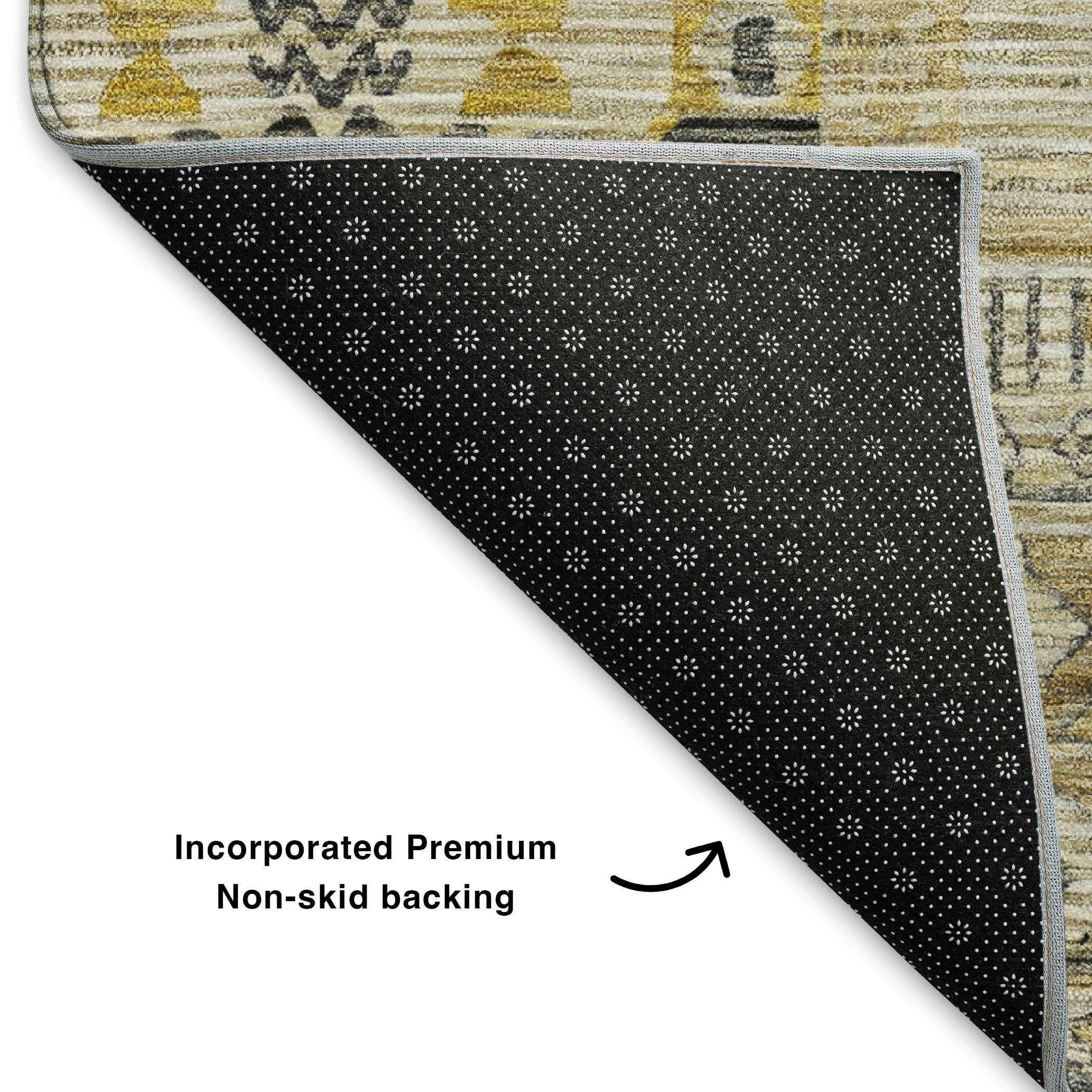 Jaipur Machine Washable Transitional Brown Rug 1'8" x 2'6" #shape_Rectangle
