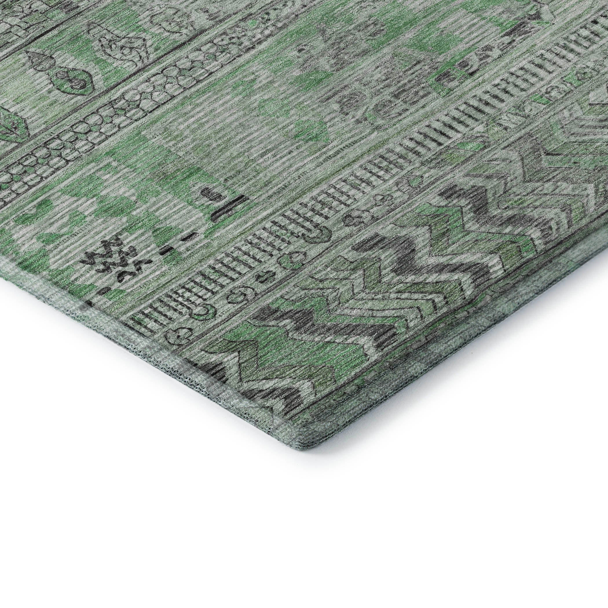 Jaipur Machine Washable Transitional Sage Green Rug 1'8" x 2'6" #shape_Rectangle
