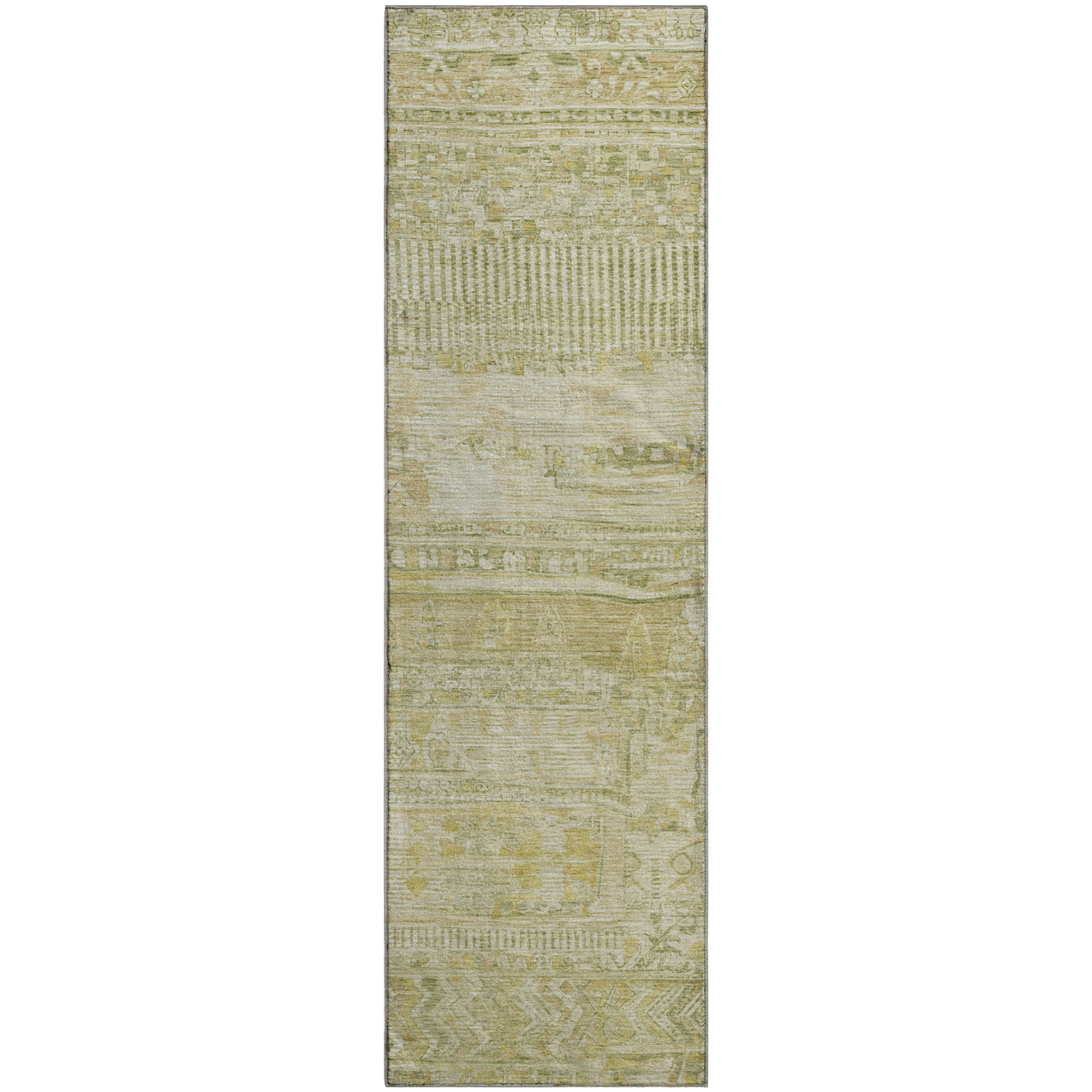 Jaipur Machine Washable Transitional Tan Brown Rug 2'3" x 7'6" #shape_Runner