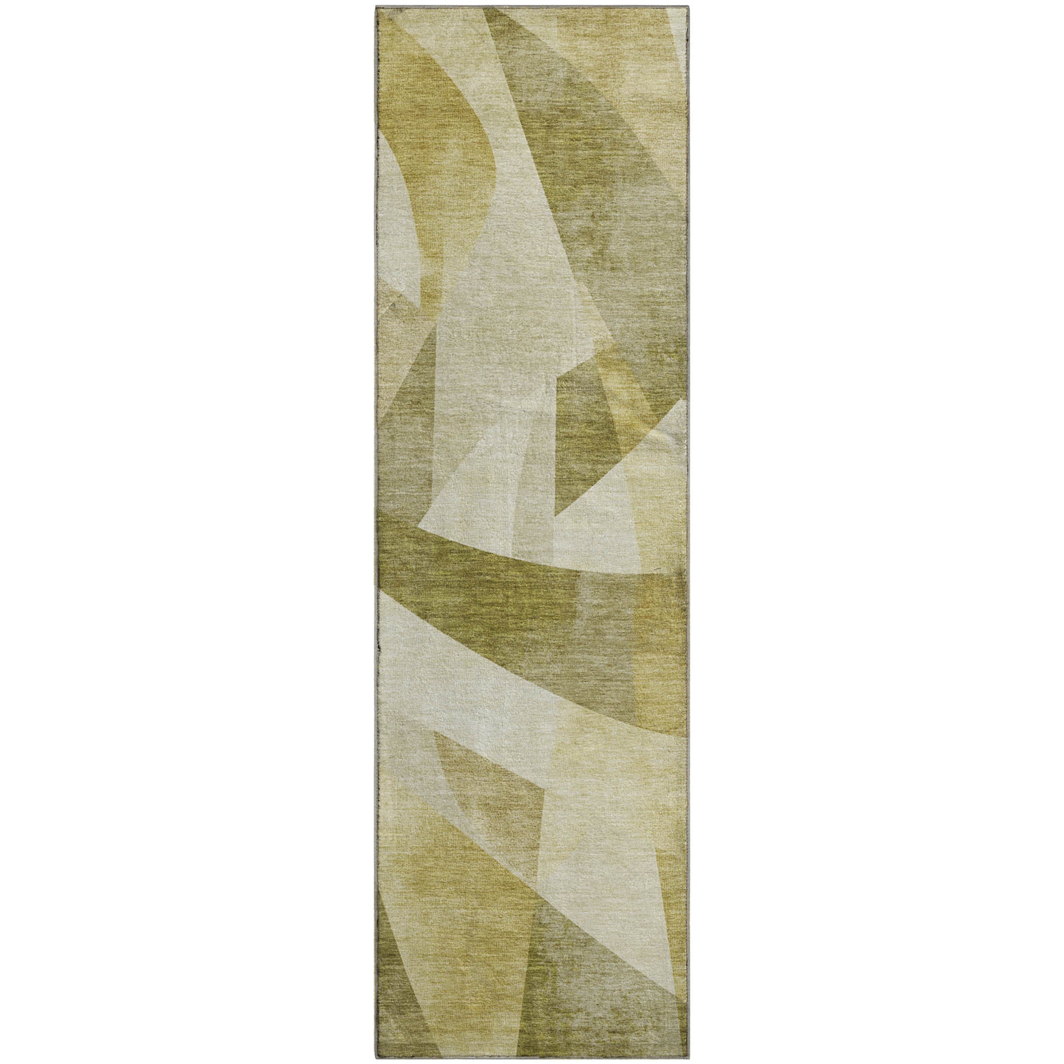 Chiang Mai Machine Washable Transitional Cactus Green Rug 2'3" x 7'6" #shape_Runner