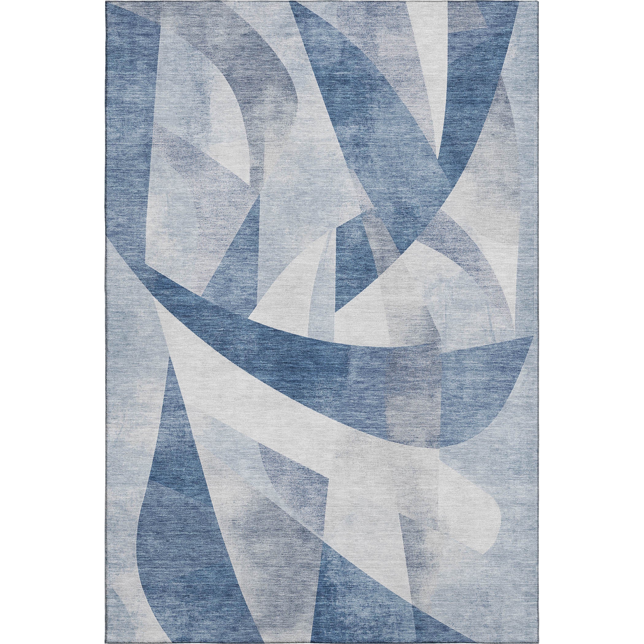 Chiang Mai Machine Washable Transitional Denim Blue Rug 2'6" x 3'10" #shape_Rectangle