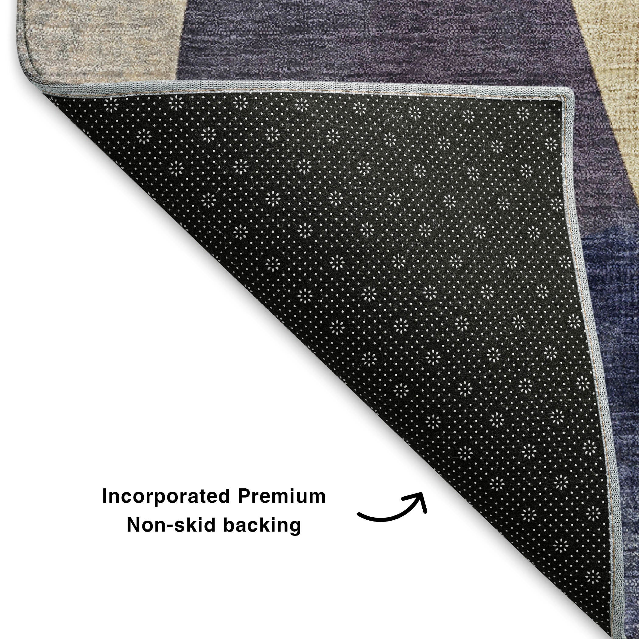 Chiang Mai Machine Washable Transitional Navy Blue Rug 1'8" x 2'6" #shape_Rectangle