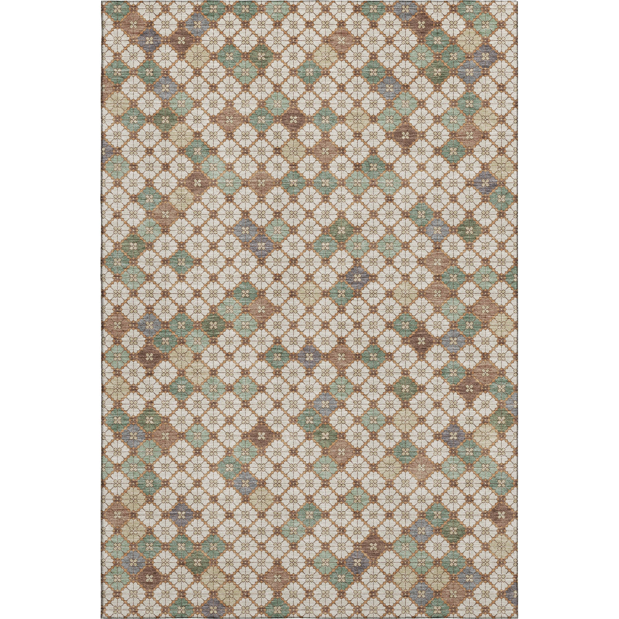 Antigua Machine Washable Transitional Beige Brown Rug 2'6" x 3'10" #shape_Rectangle