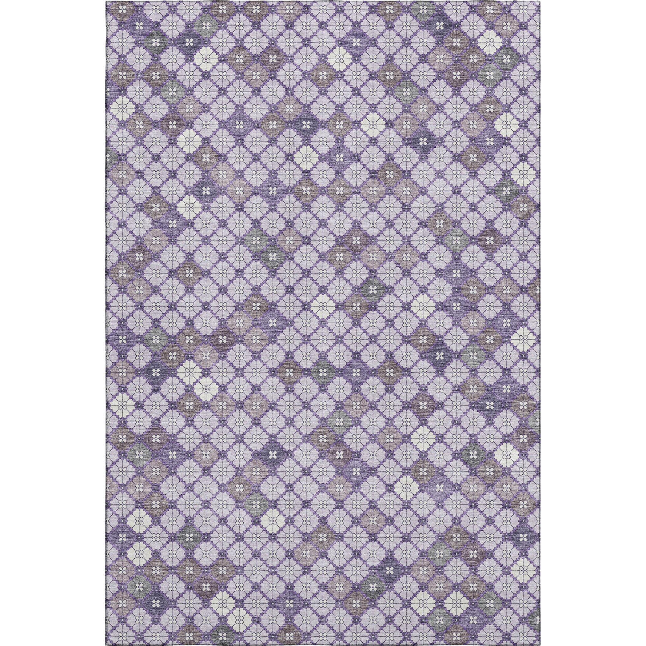Antigua Machine Washable Transitional Lavender Purple Rug 2'6" x 3'10" #shape_Rectangle