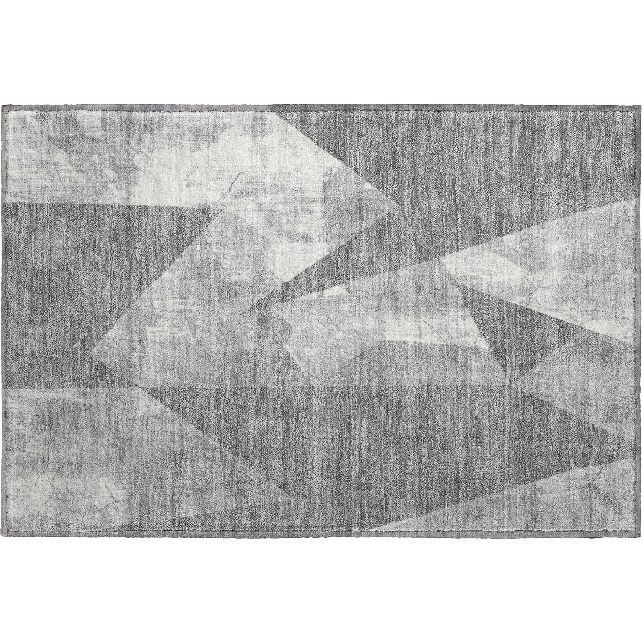 Bergen Machine Washable Transitional Gray Rug 1'8" x 2'6" #shape_Rectangle