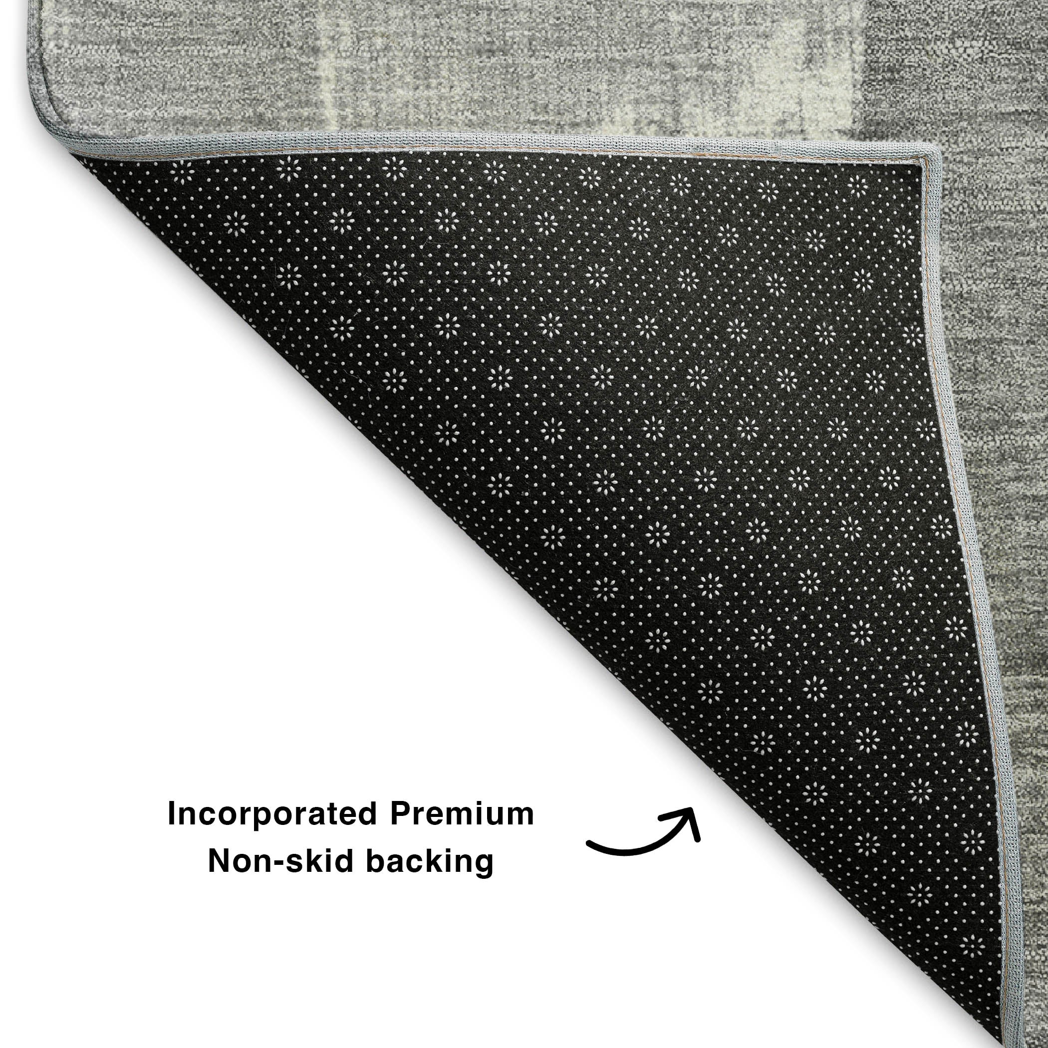 Bergen Machine Washable Transitional Gray Rug 1'8" x 2'6" #shape_Rectangle