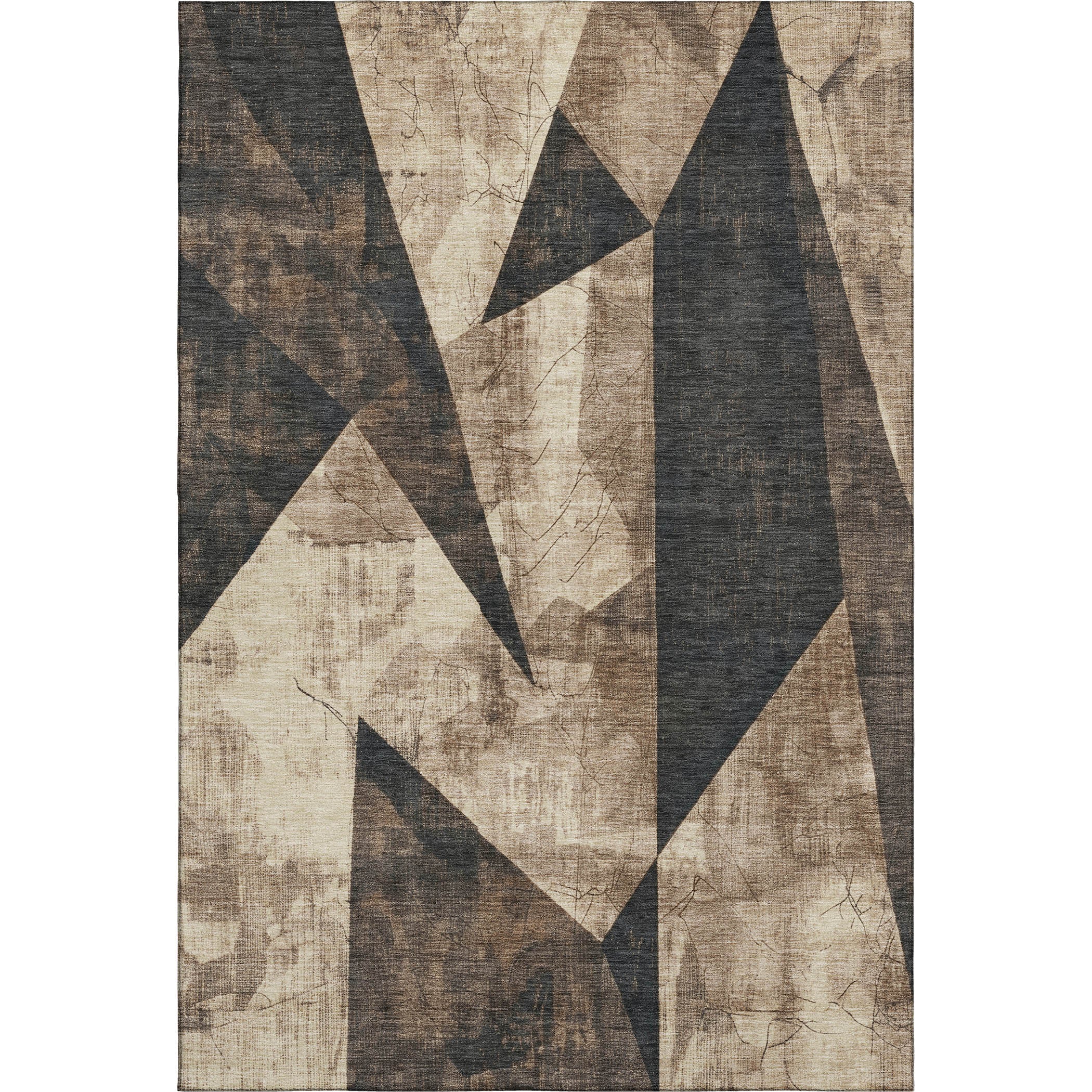 Bergen Machine Washable Transitional Mocha Brown Rug 2'6" x 3'10" #shape_Rectangle