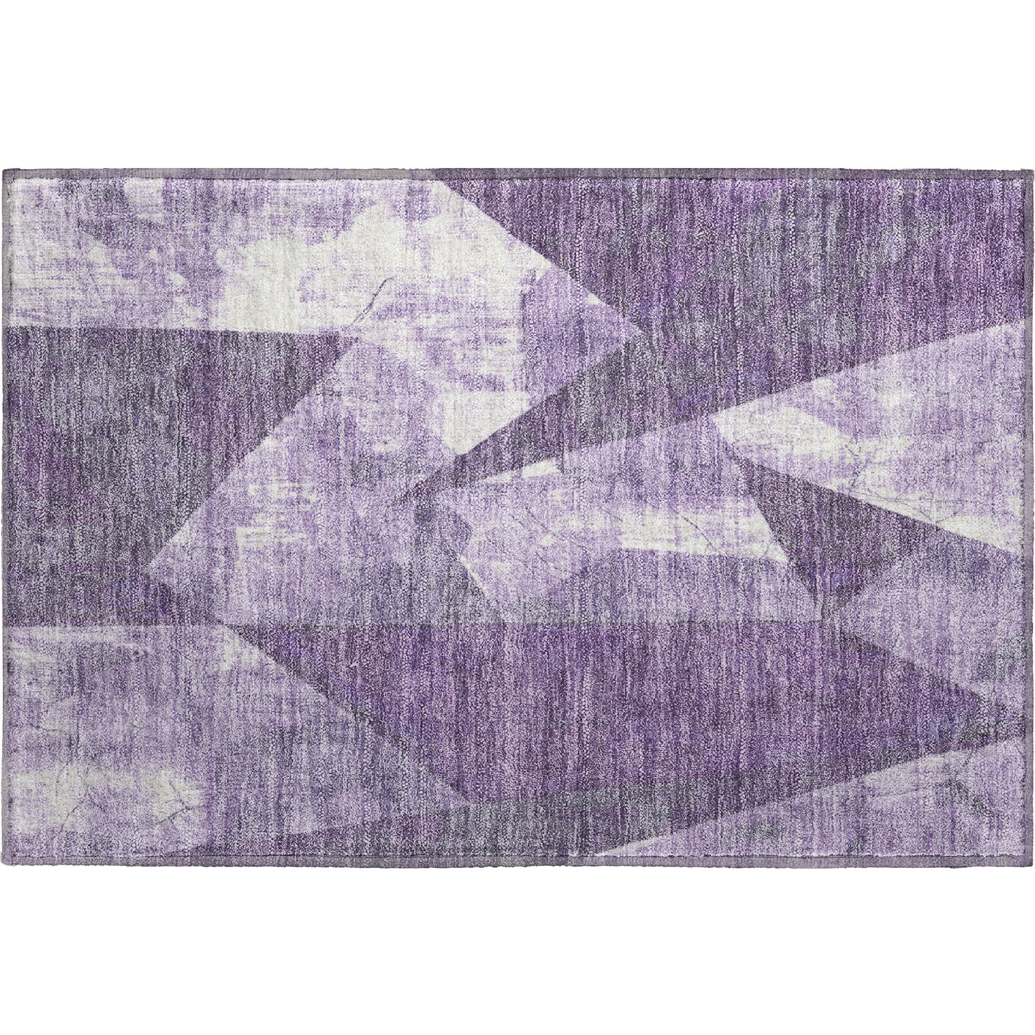 Bergen Machine Washable Transitional Purple Rug 1'8" x 2'6" #shape_Rectangle