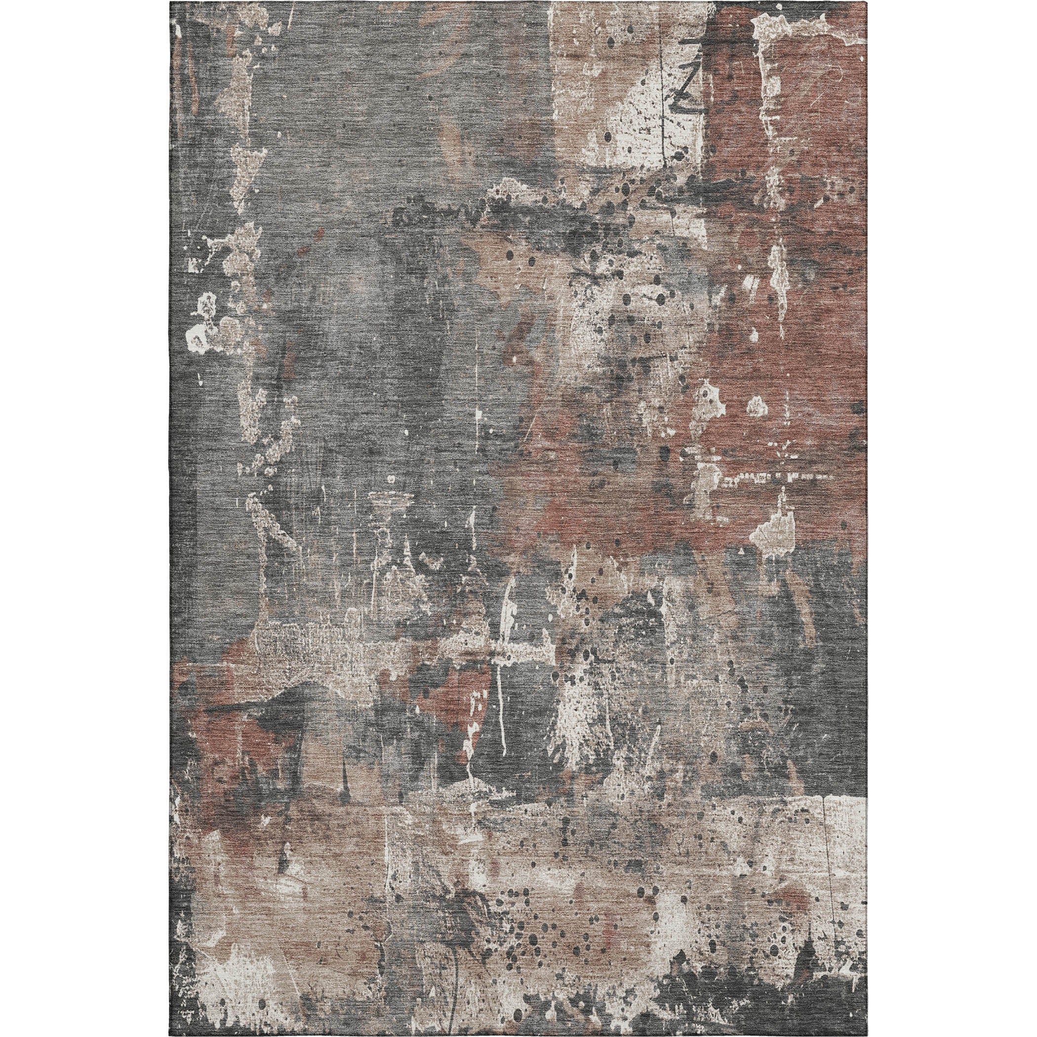 Tbilisi Machine Washable Transitional Paprika Orange Rug 2'6" x 3'10" #shape_Rectangle
