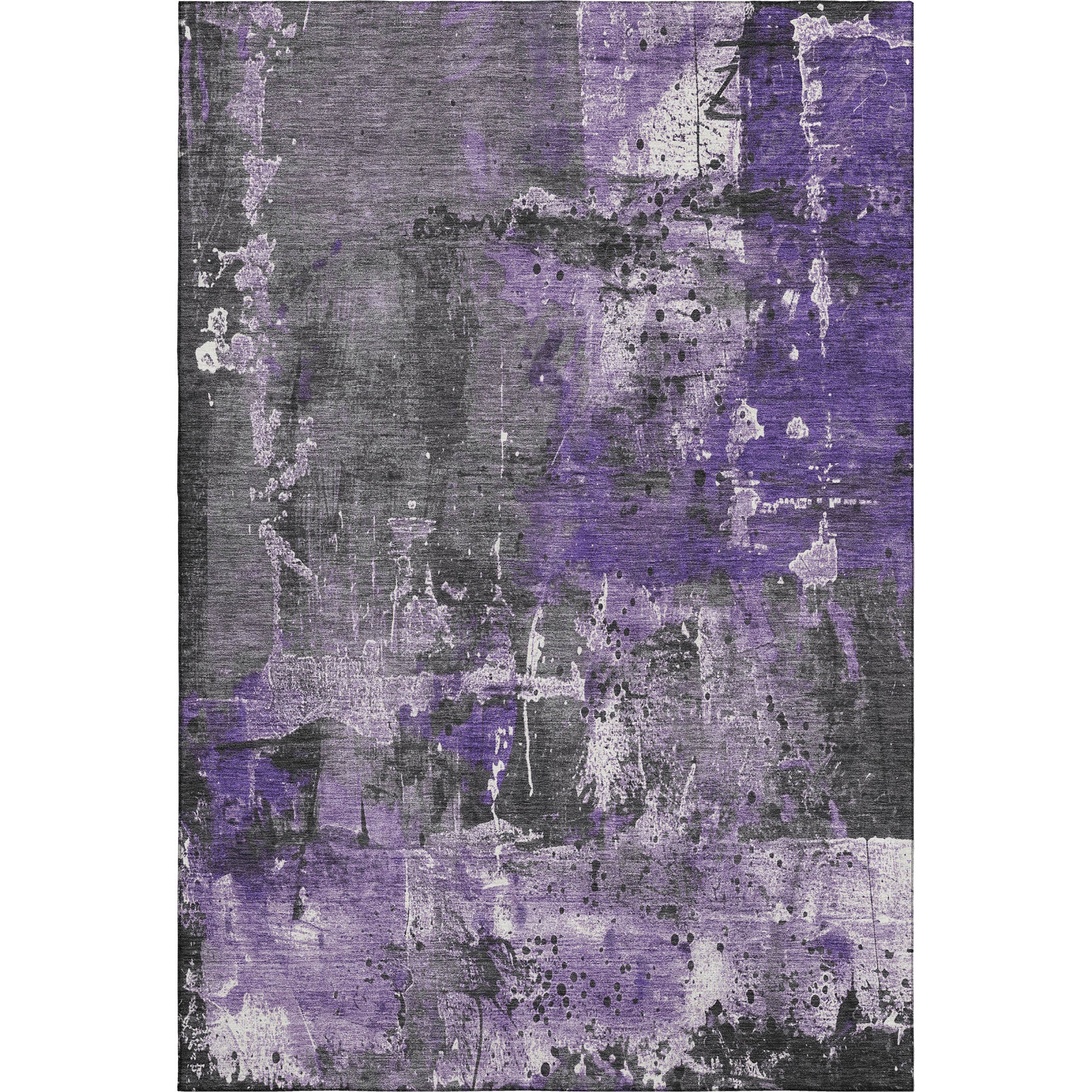 Tbilisi Machine Washable Transitional Purple Rug 2'6" x 3'10" #shape_Rectangle