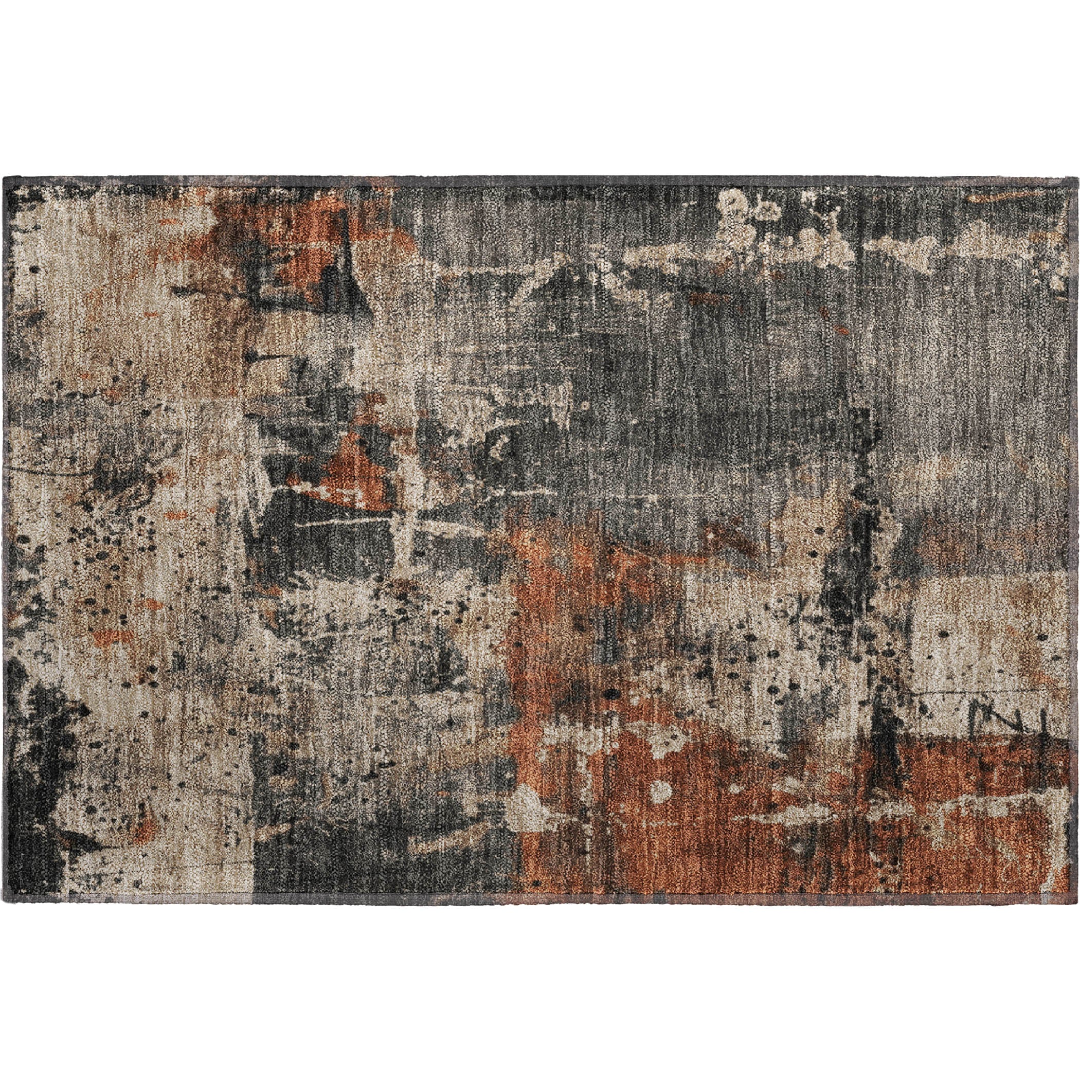 Tbilisi Machine Washable Transitional Taupe Brown Rug 1'8" x 2'6" #shape_Rectangle