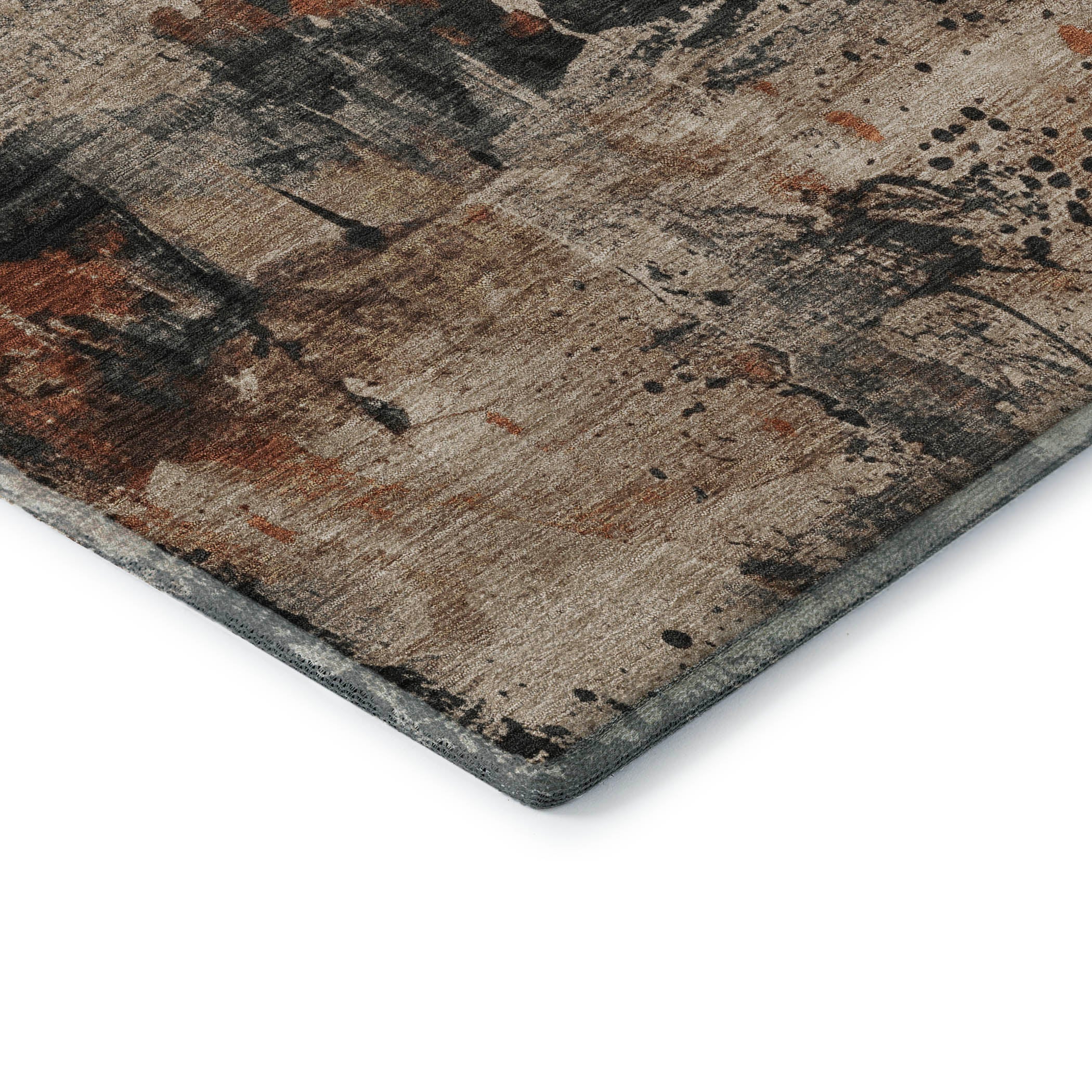 Tbilisi Machine Washable Transitional Taupe Brown Rug 1'8" x 2'6" #shape_Rectangle