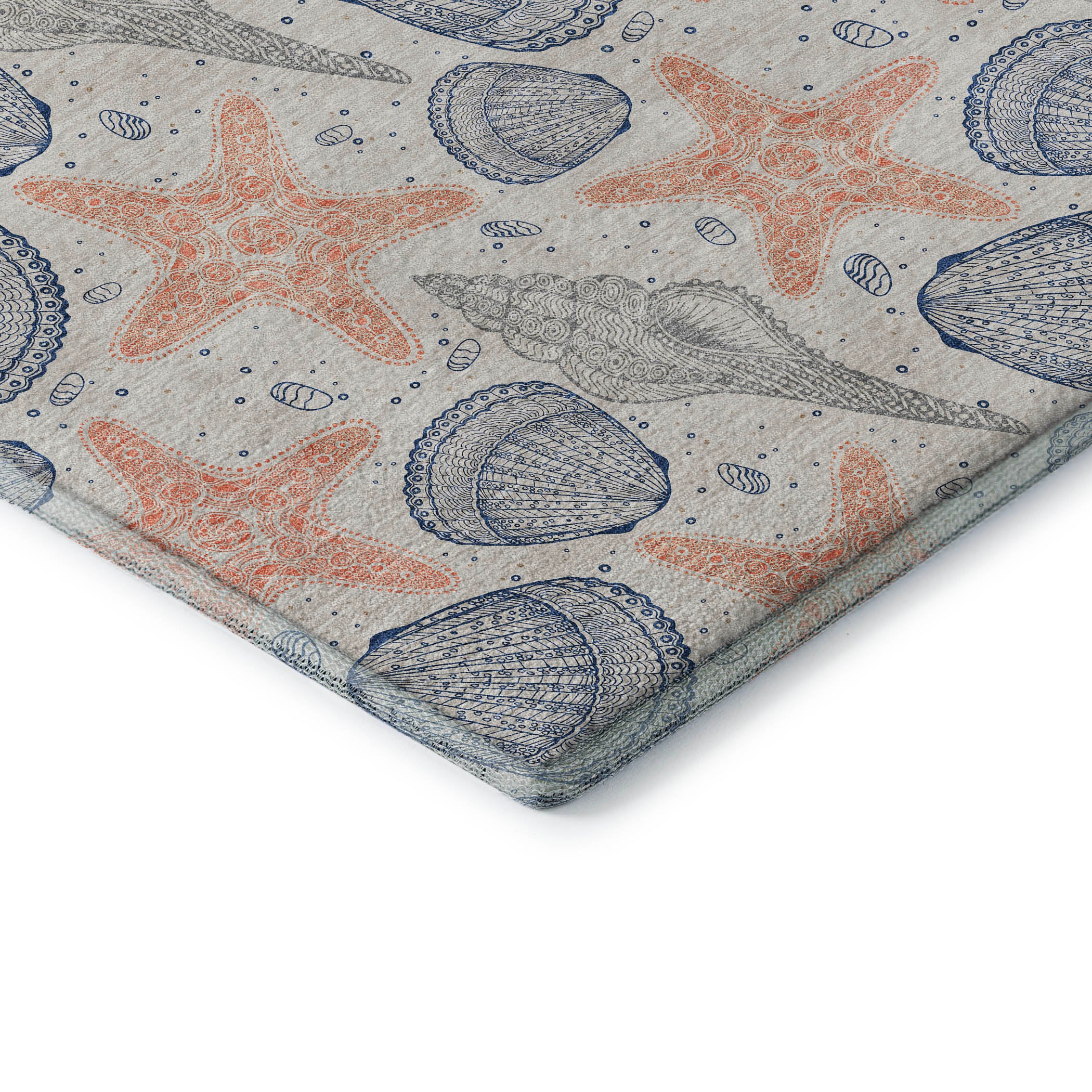 Mdina Machine Washable Coastal Peach Beige Rug 1'8" x 2'6" #shape_Rectangle