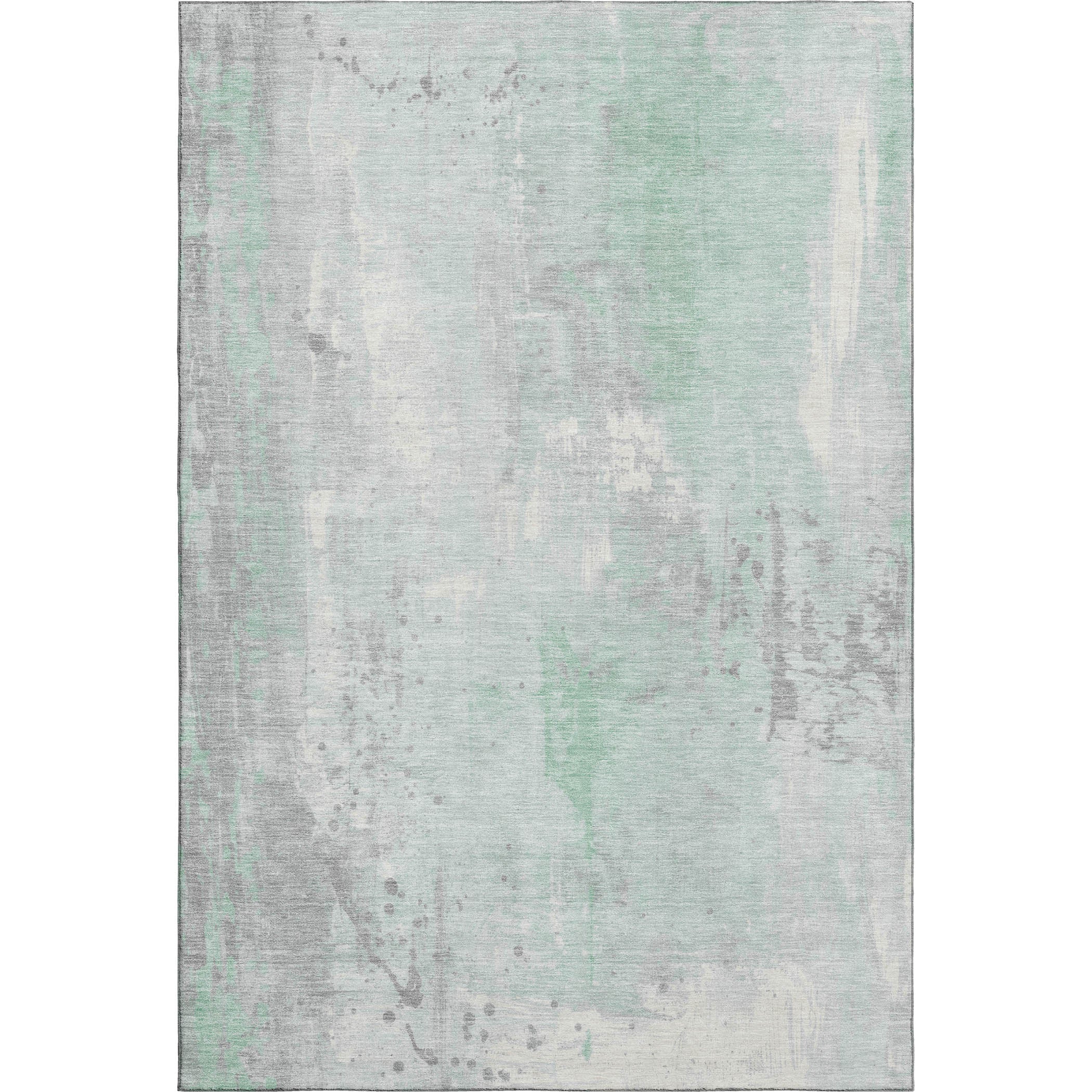 Havana Machine Washable Transitional Mint Green Rug 2'6" x 3'10" #shape_Rectangle