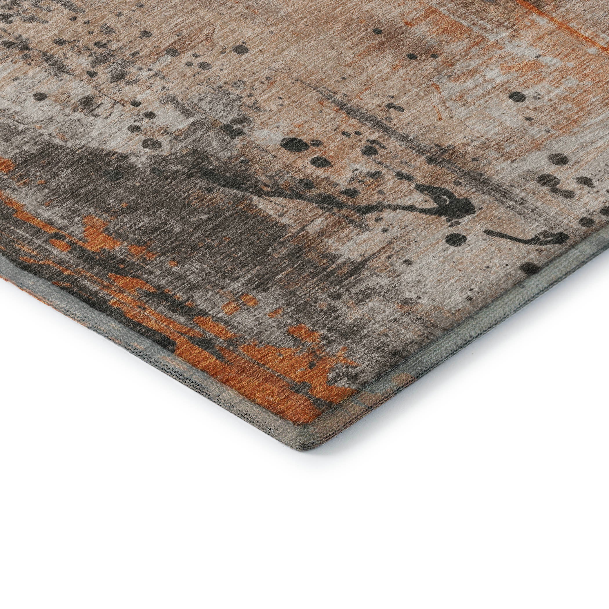 Havana Machine Washable Transitional Orange Rug 1'8" x 2'6" #shape_Rectangle