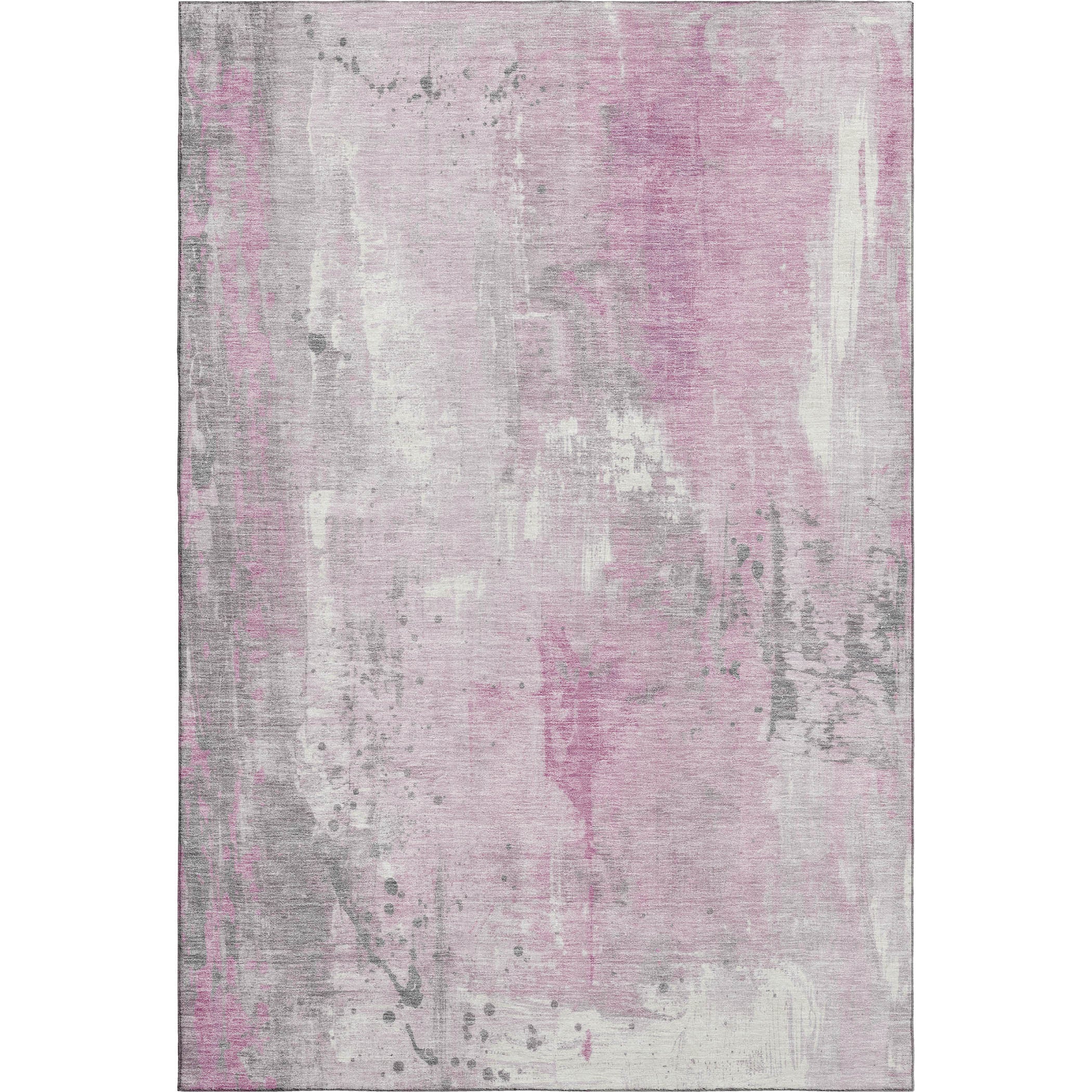 Havana Machine Washable Transitional Pink Rug 2'6" x 3'10" #shape_Rectangle