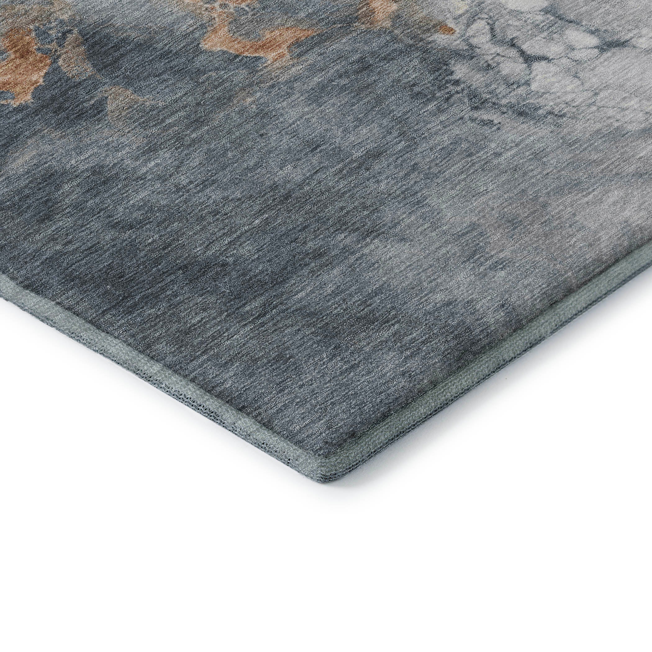 Mdina Machine Washable Transitional Gray Rug 1'8" x 2'6" #shape_Rectangle
