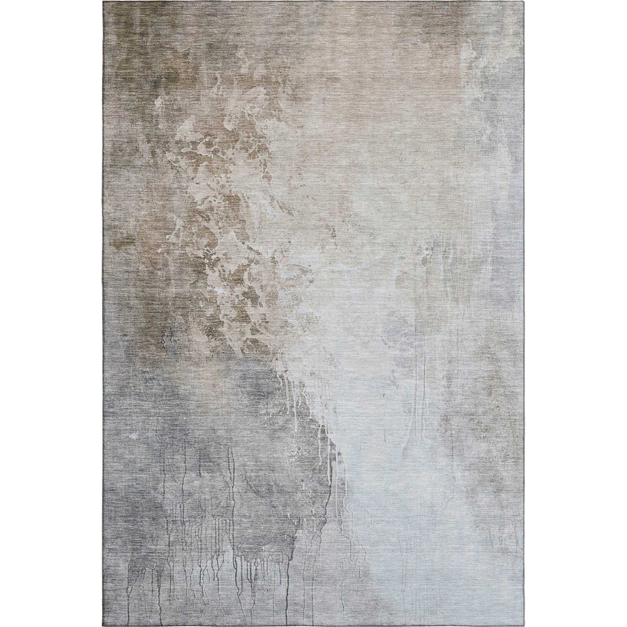 Sintra Machine Washable Transitional Beige Brown Rug 2'6" x 3'10" #shape_Rectangle
