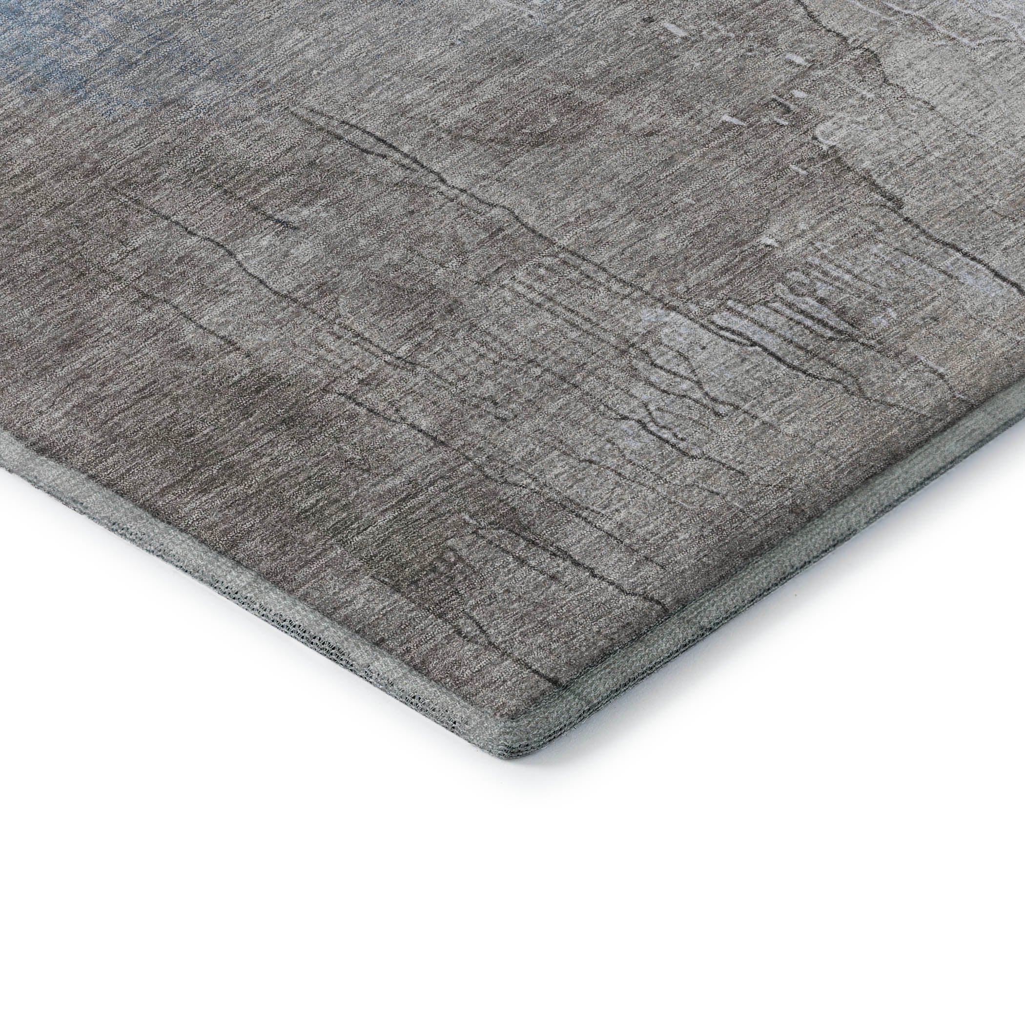 Sintra Machine Washable Transitional Denim Blue Rug 1'8" x 2'6" #shape_Rectangle