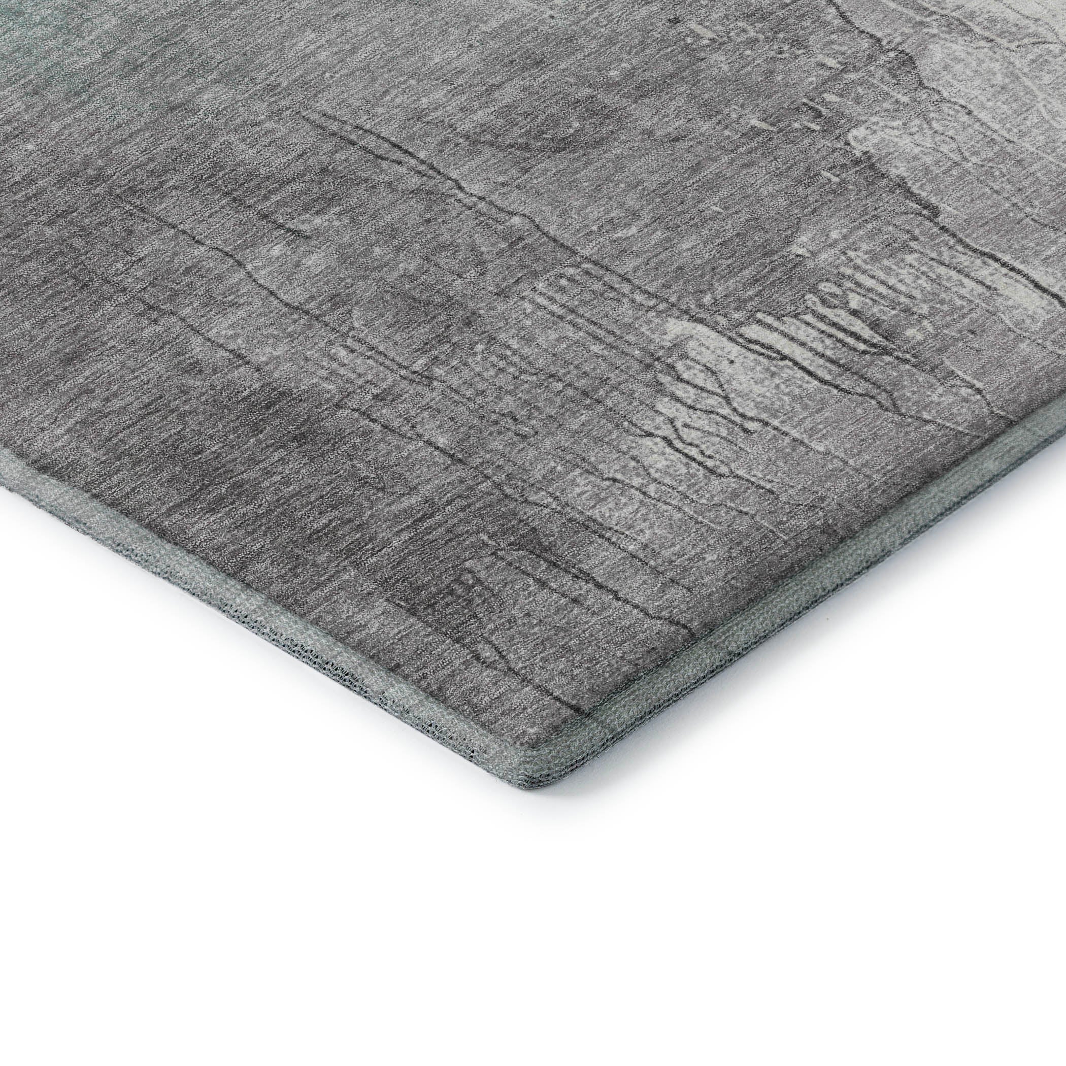Sintra Machine Washable Transitional Seafoam Blue Rug 1'8" x 2'6" #shape_Rectangle