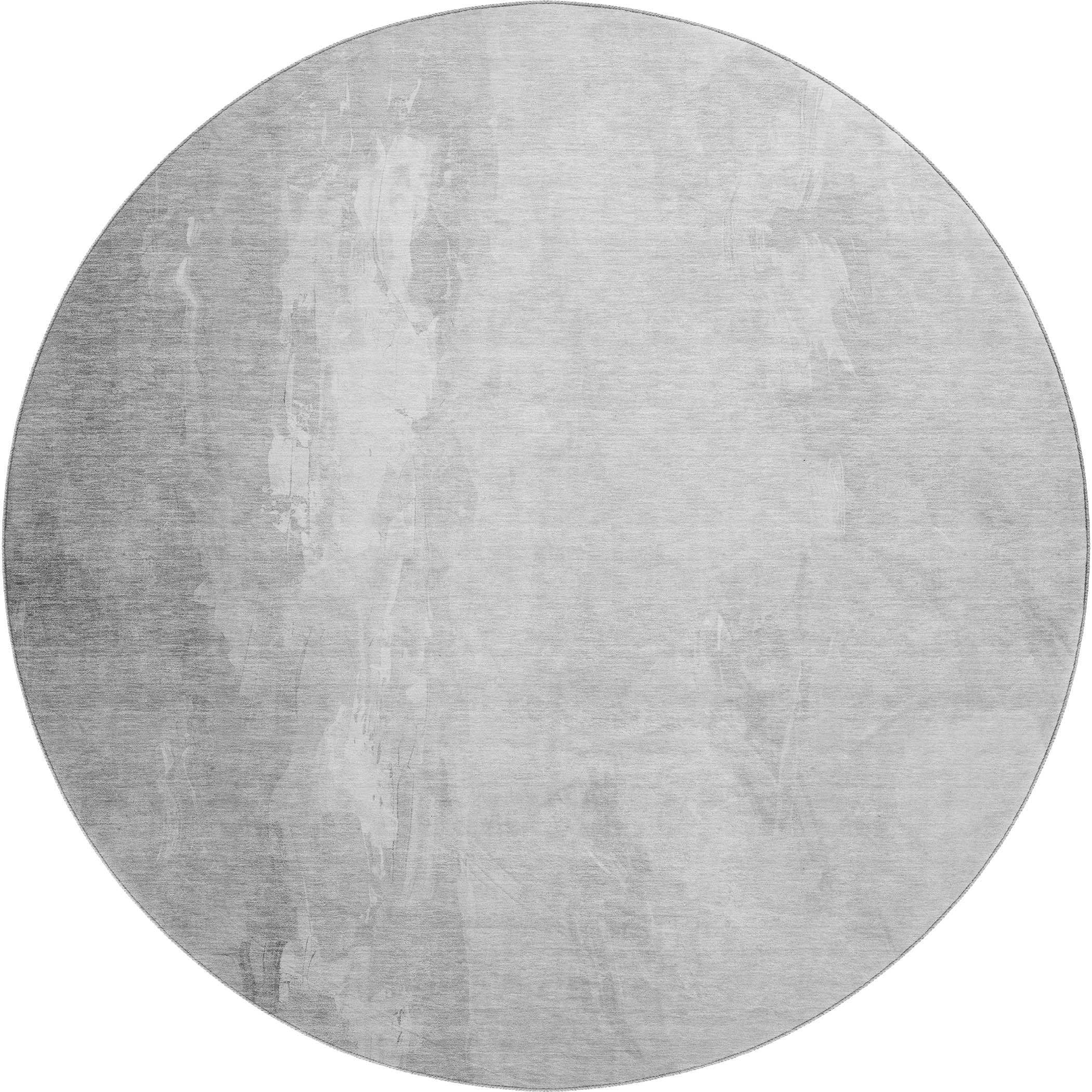 Sarajevo Machine Washable Transitional Gray Rug 8' x 8' #shape_Round