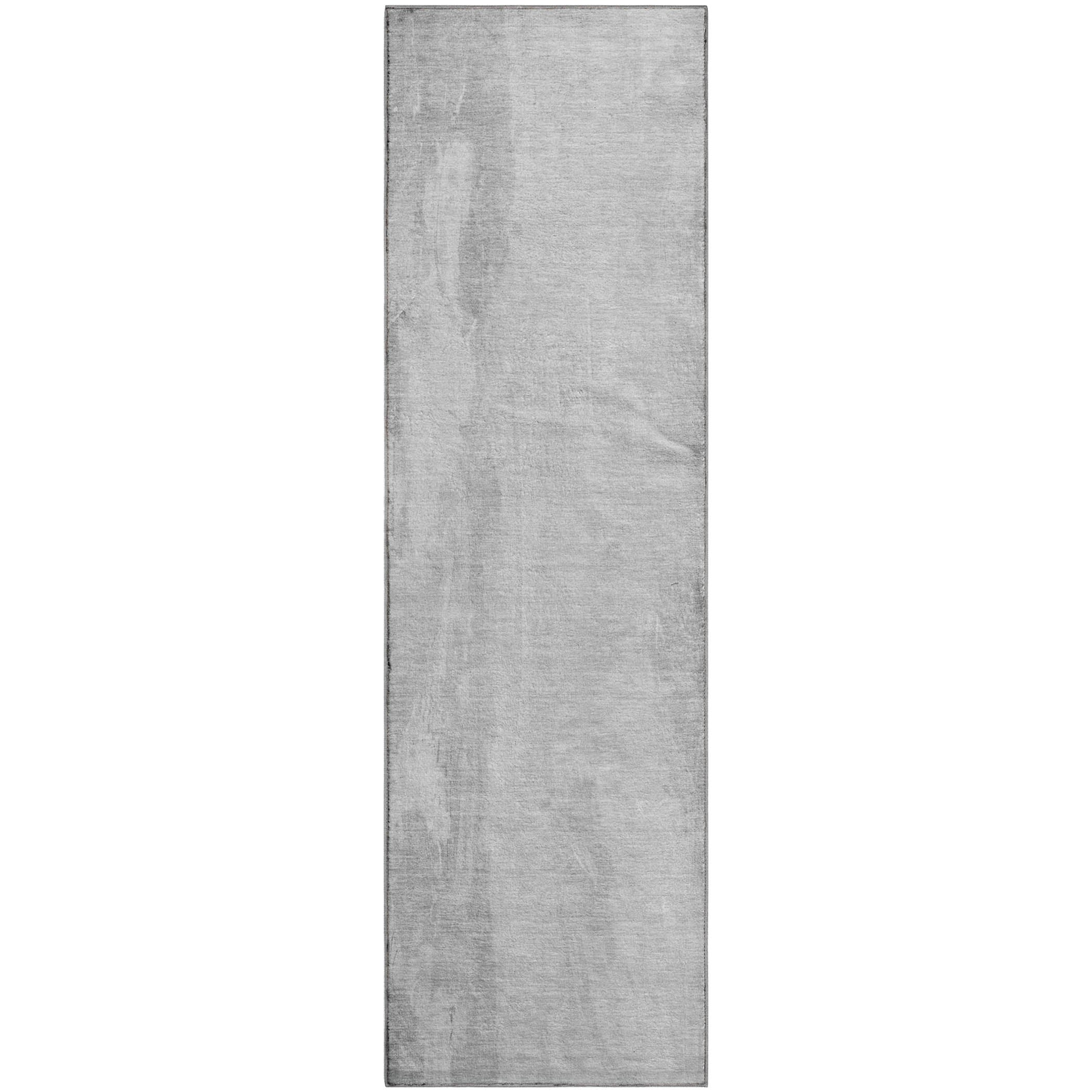 Sarajevo Machine Washable Transitional Gray Rug 2'3" x 7'6" #shape_Runner