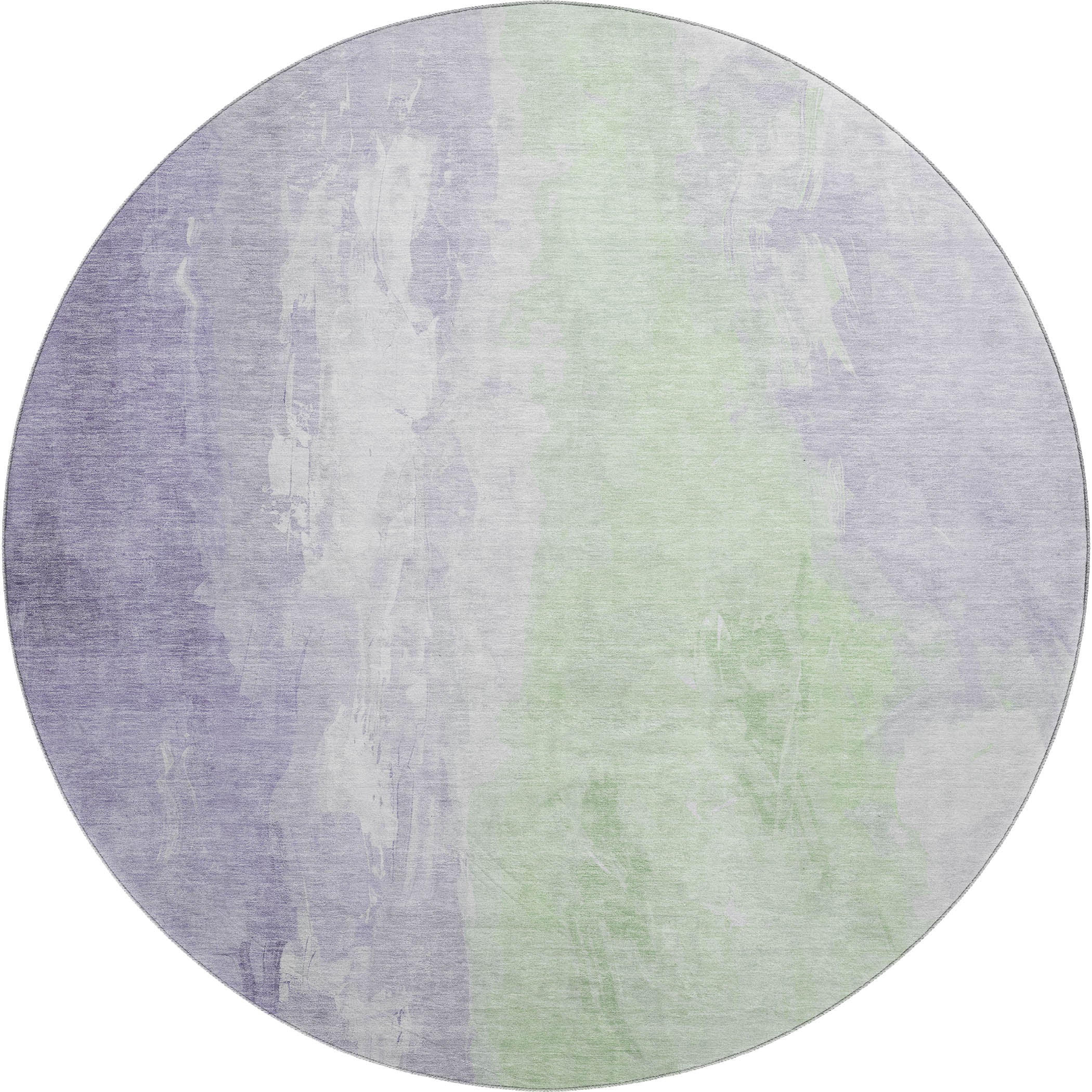 Sarajevo Machine Washable Transitional Lavender Purple Rug 8' x 8' #shape_Round