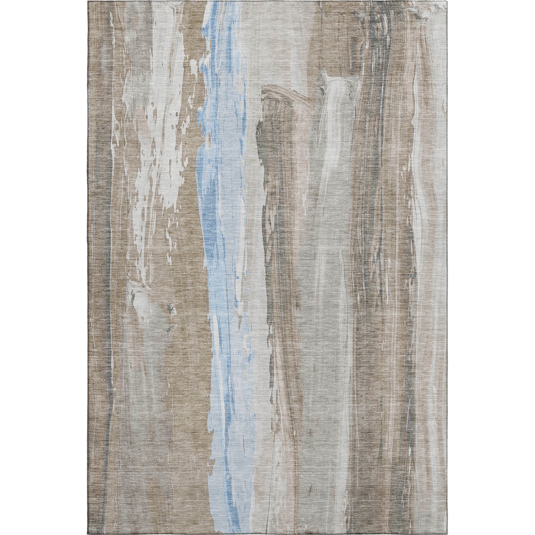 Chiang Mai Machine Washable Transitional Mocha Brown Rug 2'6" x 3'10" #shape_Rectangle
