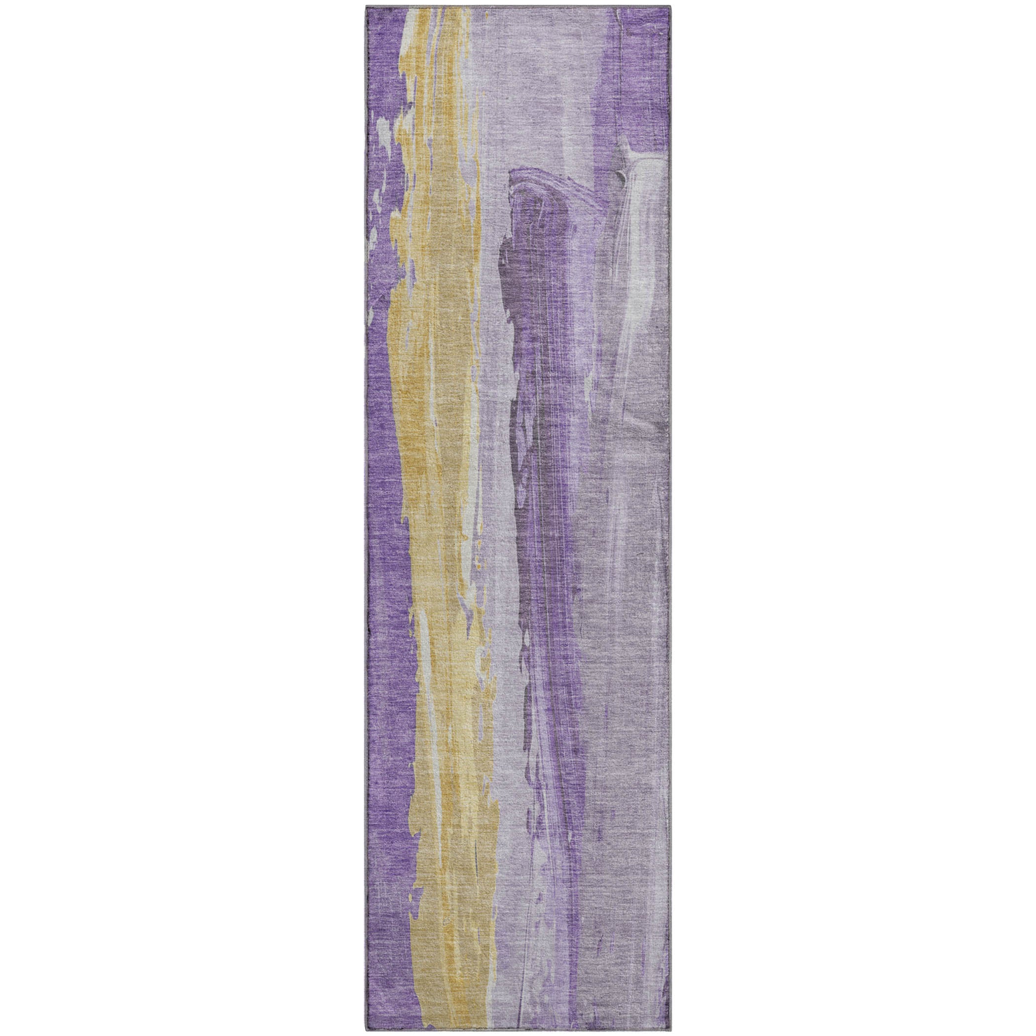 Chiang Mai Machine Washable Transitional Purple Rug 2'3" x 7'6" #shape_Runner