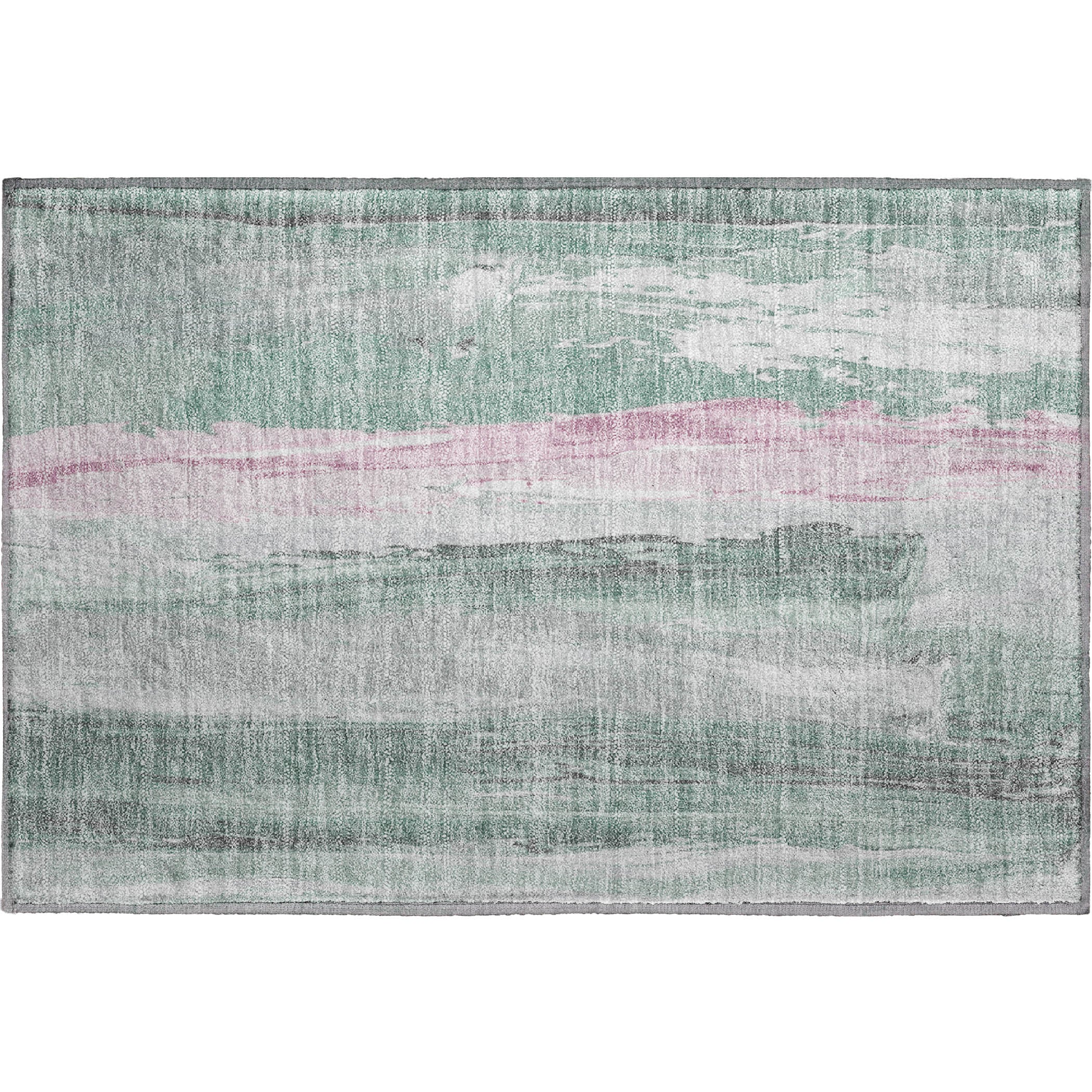 Chiang Mai Machine Washable Transitional Sage Green Rug 1'8" x 2'6" #shape_Rectangle