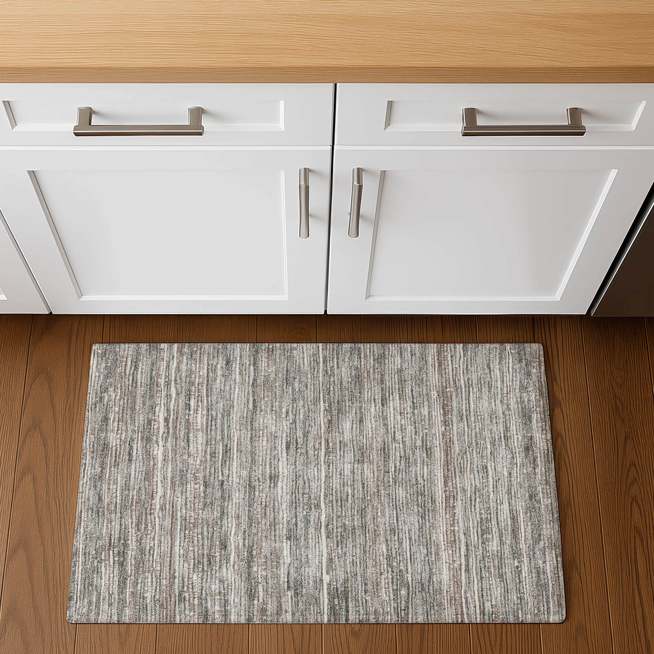 Kathmandu Machine Washable Transitional Beige Brown Rug 1'8" x 2'6" #shape_Rectangle