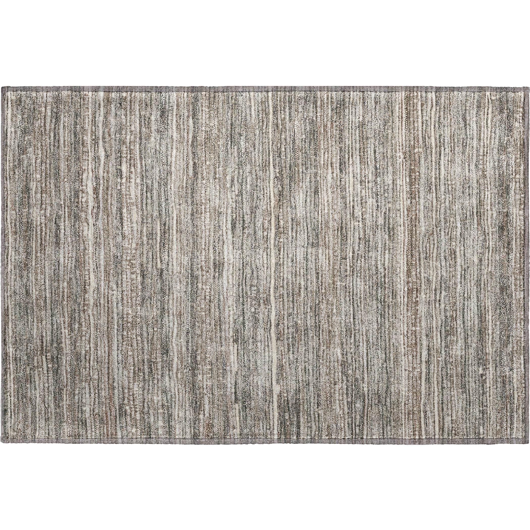 Kathmandu Machine Washable Transitional Beige Brown Rug 1'8" x 2'6" #shape_Rectangle