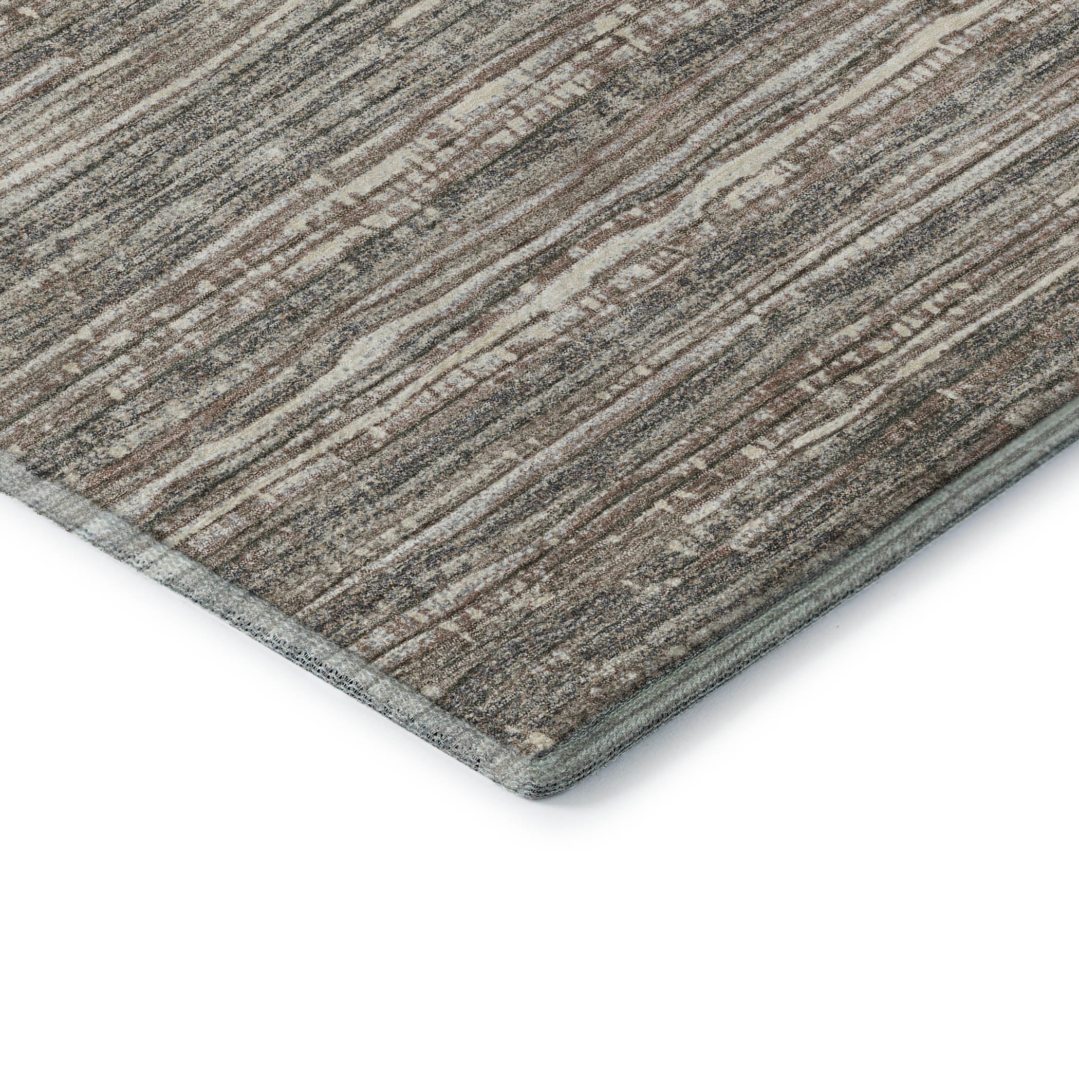 Kathmandu Machine Washable Transitional Beige Brown Rug 1'8" x 2'6" #shape_Rectangle