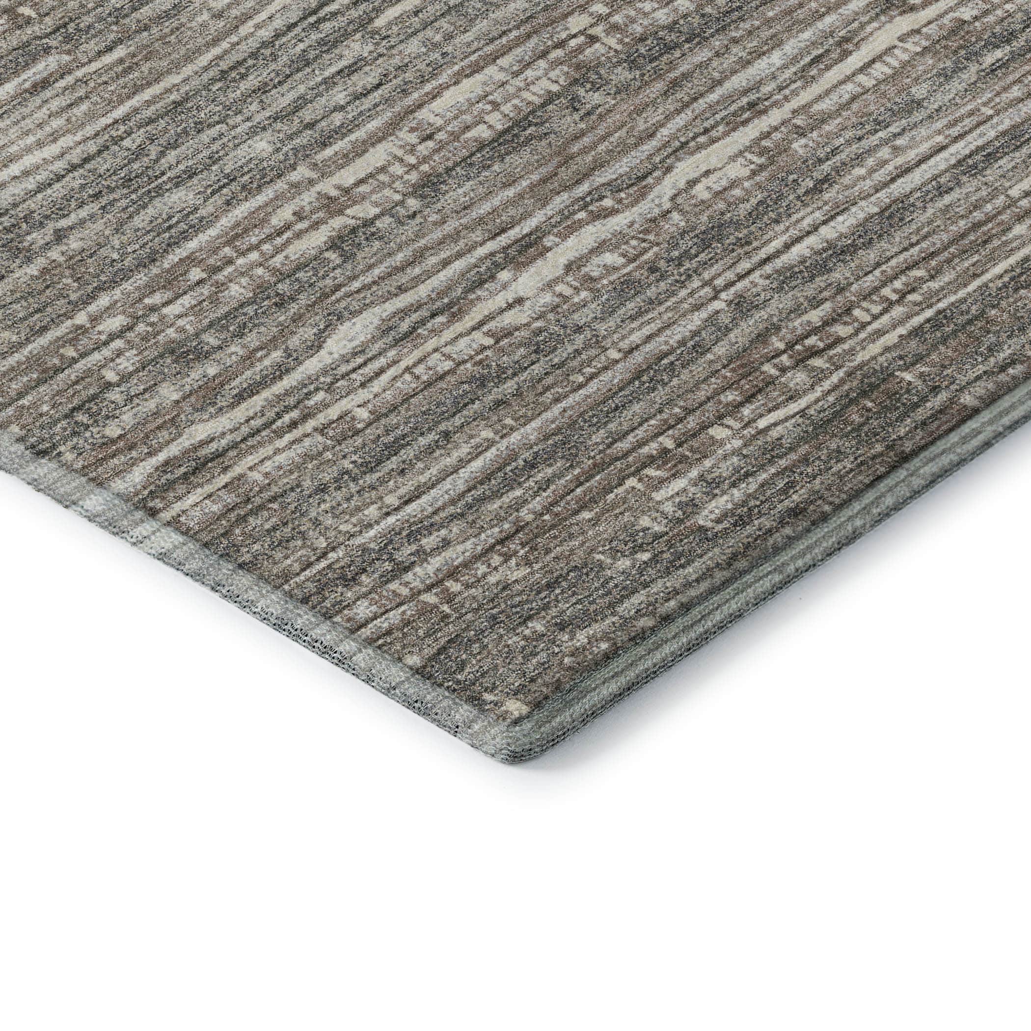 Kathmandu Machine Washable Transitional Beige Brown Rug 1'8" x 2'6" #shape_Rectangle