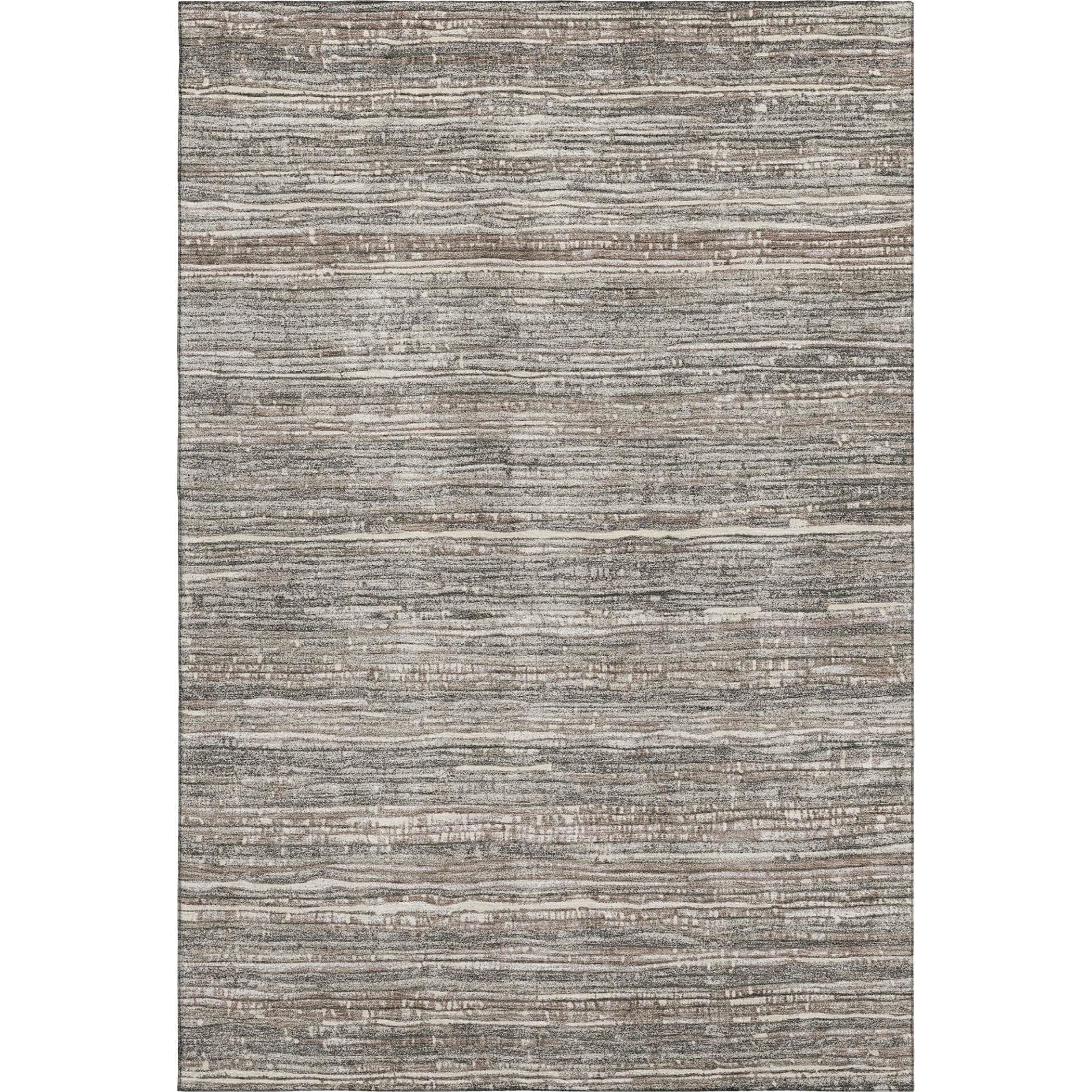 Kathmandu Machine Washable Transitional Beige Brown Rug 2'6" x 3'10" #shape_Rectangle
