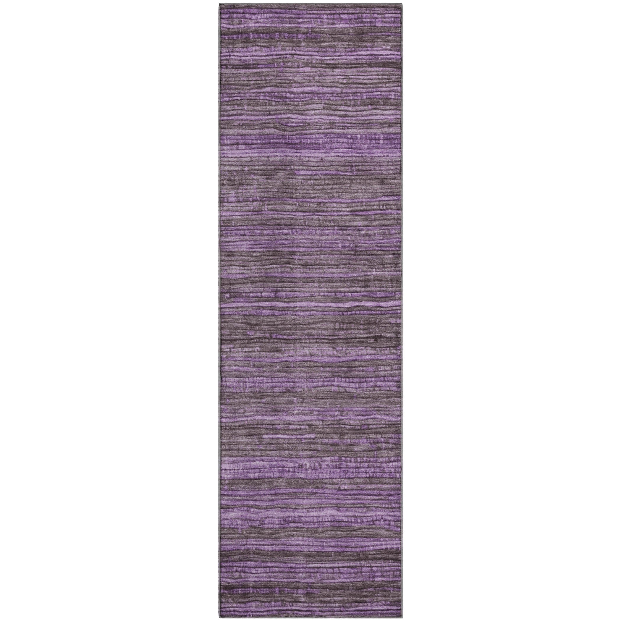 Kathmandu Machine Washable Transitional Purple Rug 2'3" x 7'6" #shape_Runner
