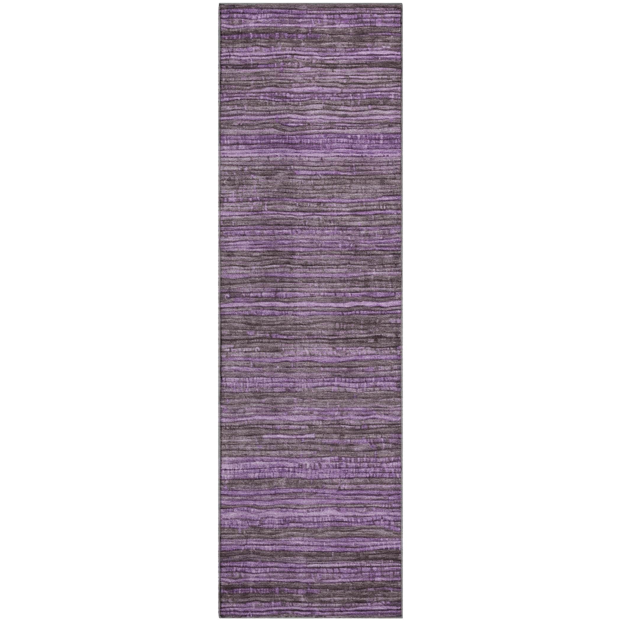 Kathmandu Machine Washable Transitional Purple Rug 2'3" x 7'6" #shape_Runner