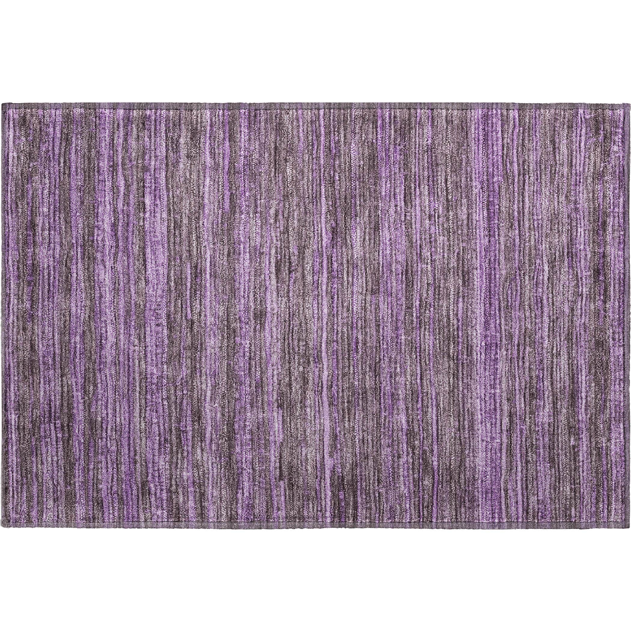 Kathmandu Machine Washable Transitional Purple Rug 1'8" x 2'6" #shape_Rectangle