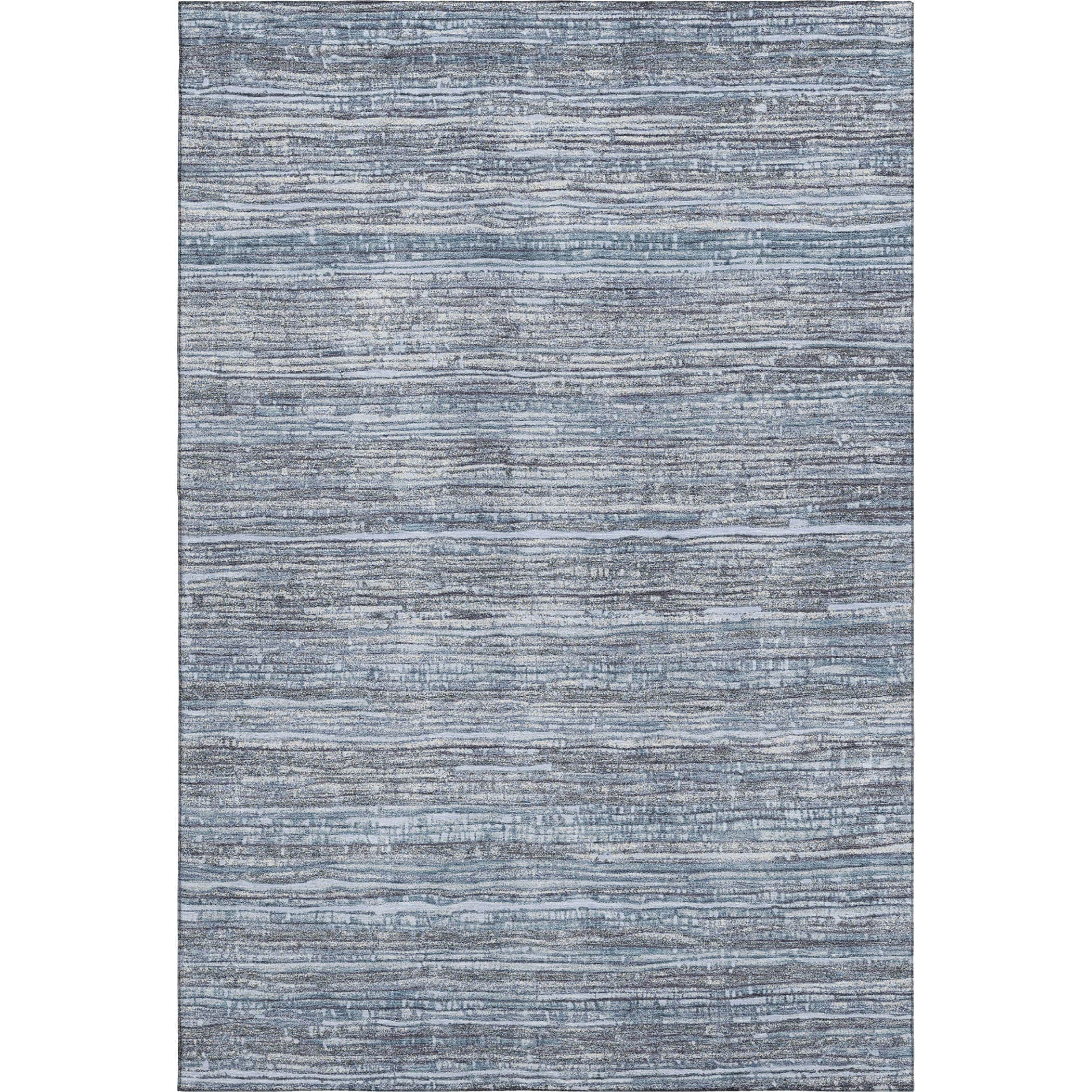 Kathmandu Machine Washable Transitional Sky Blue Rug 2'6" x 3'10" #shape_Rectangle