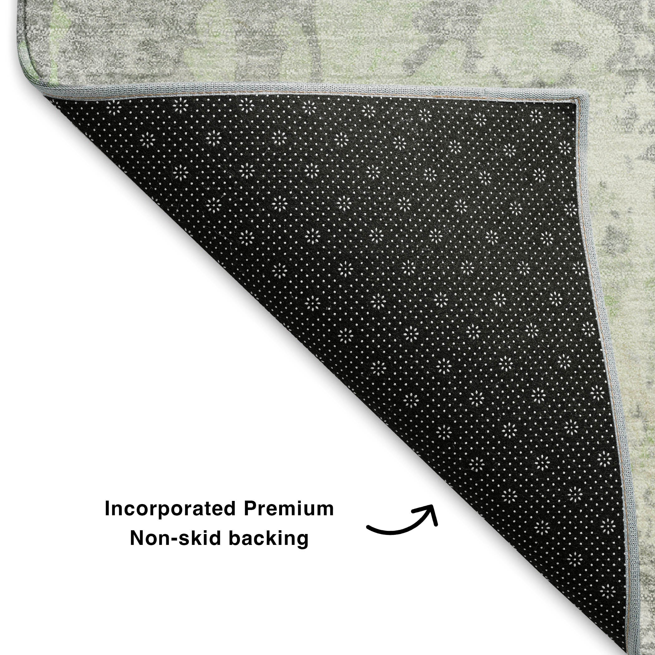 Zanzibar Machine Washable Transitional Aloe Green Rug 1'8" x 2'6" #shape_Rectangle