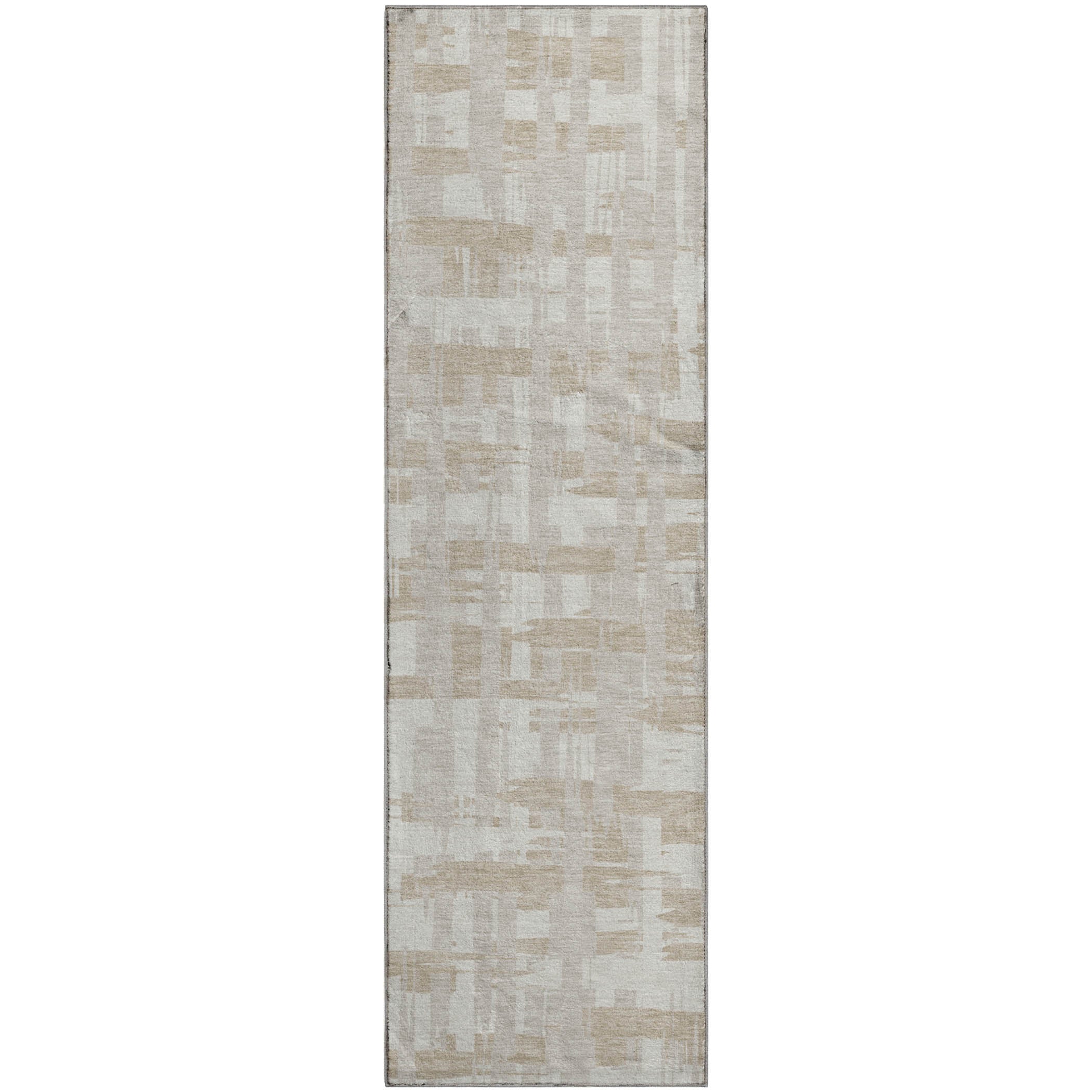 Seoul Machine Washable Transitional Ivory Rug 2'3" x 7'6" #shape_Runner