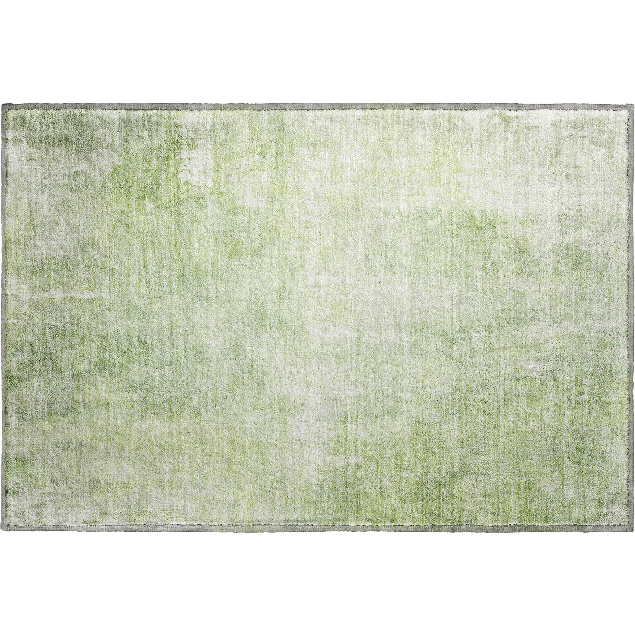 Dubrovnik Machine Washable Transitional Aloe Green Rug 1'8" x 2'6" #shape_Rectangle