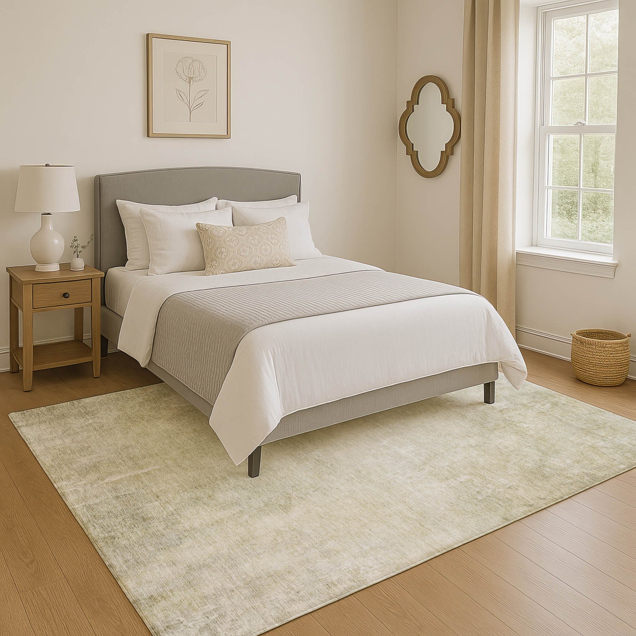 Dubrovnik Machine Washable Transitional Beige Brown Rug 2'6" x 3'10" #shape_Rectangle