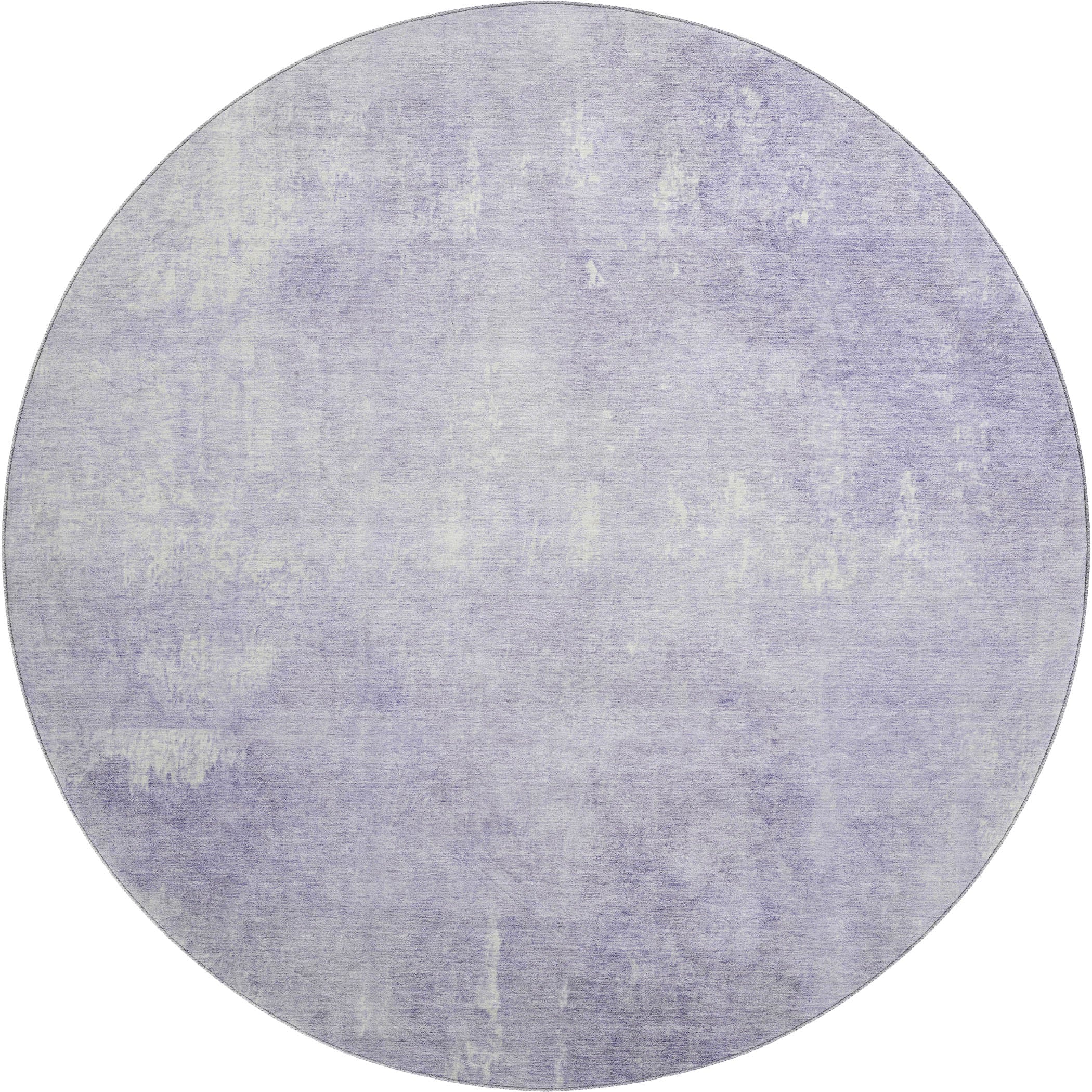 Dubrovnik Machine Washable Transitional Lavender Purple Rug 8' x 8' #shape_Round